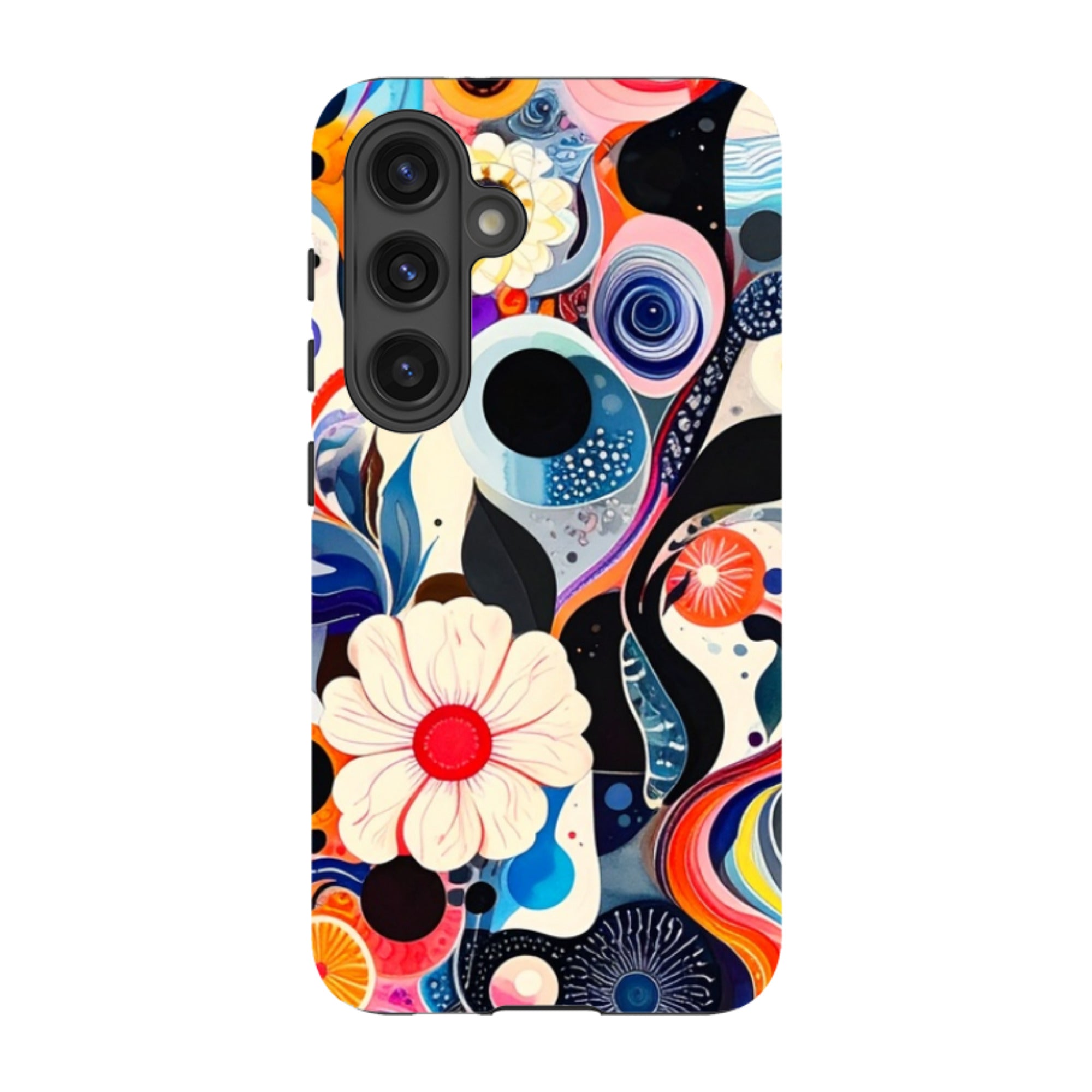 Samsung Tough Case - Floral Marble