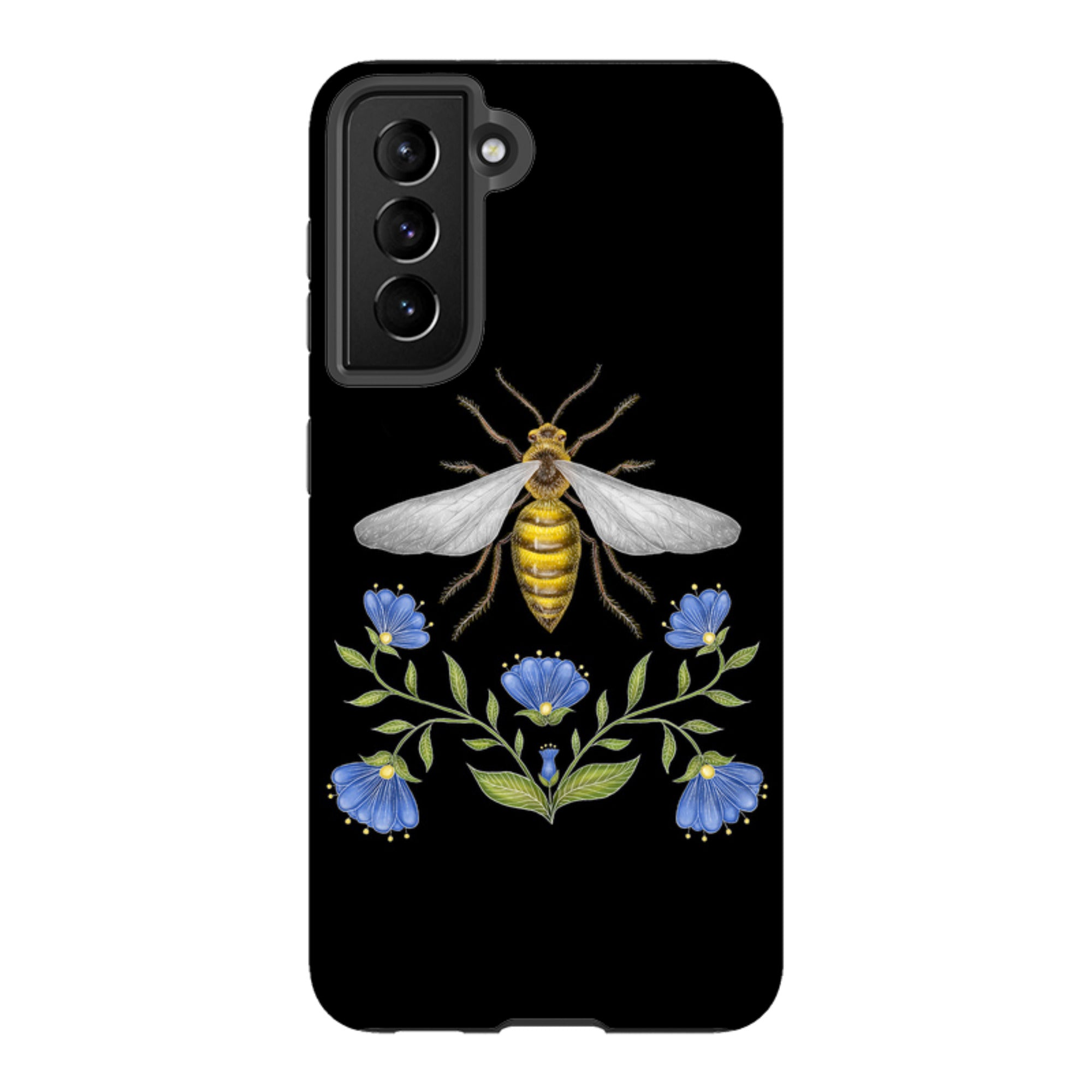 Samsung Tough Case - Wings Of Freedom Black By Catherine Rowe