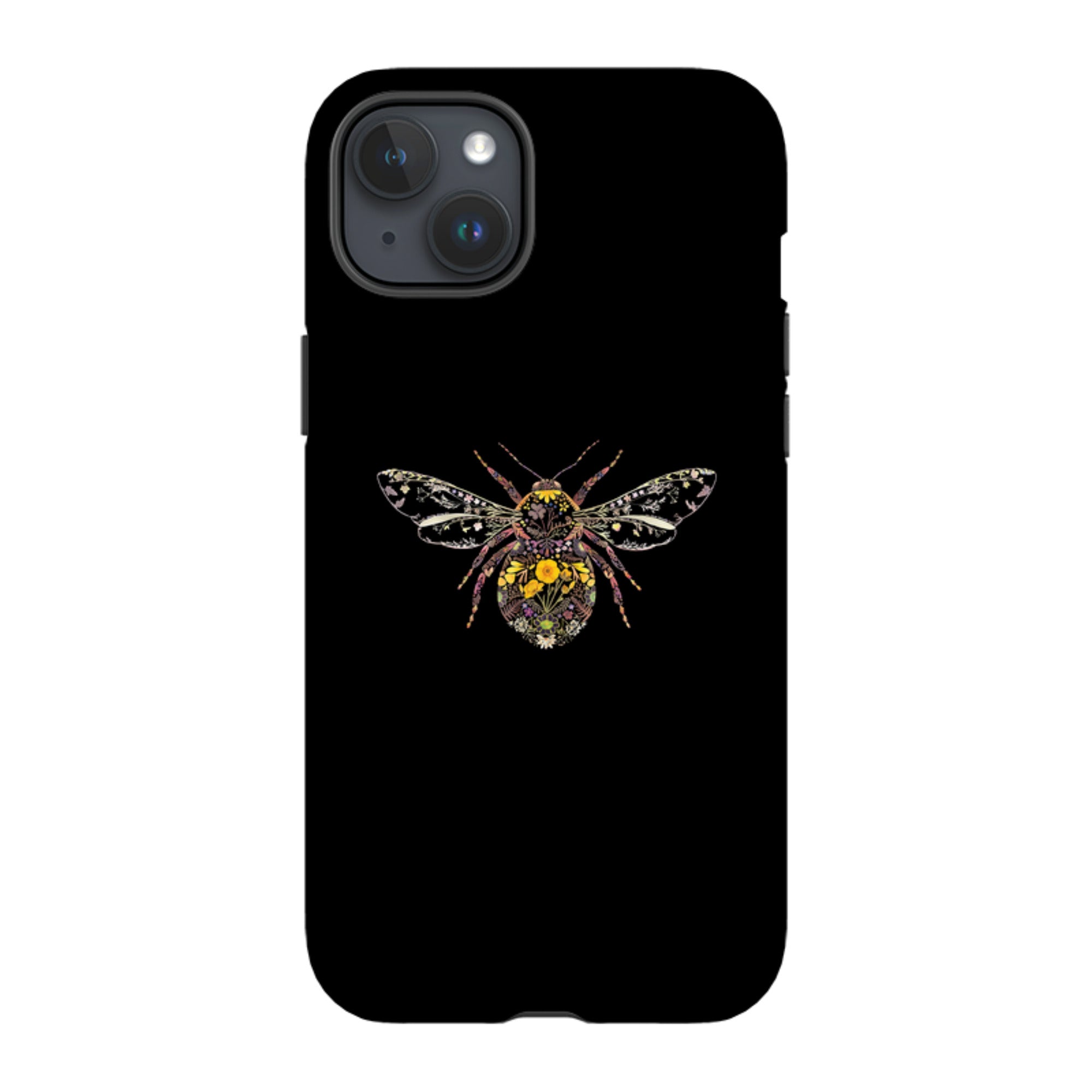 iPhone MagSafe Tough Case -  Floral Bumble Bee By Helen Ahpornsiri