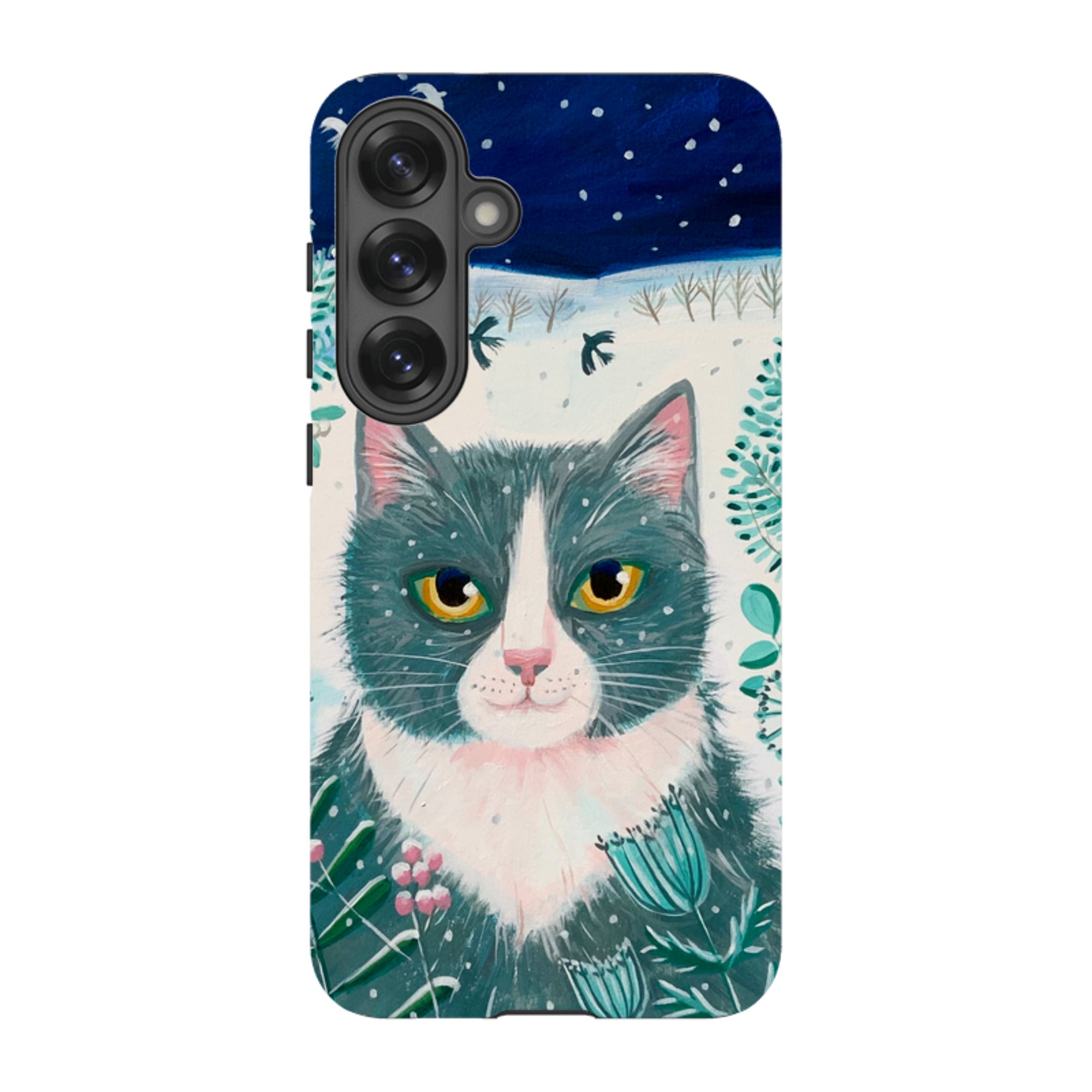 Samsung Tough Case - Xmas Cat By Mary Stubberfield