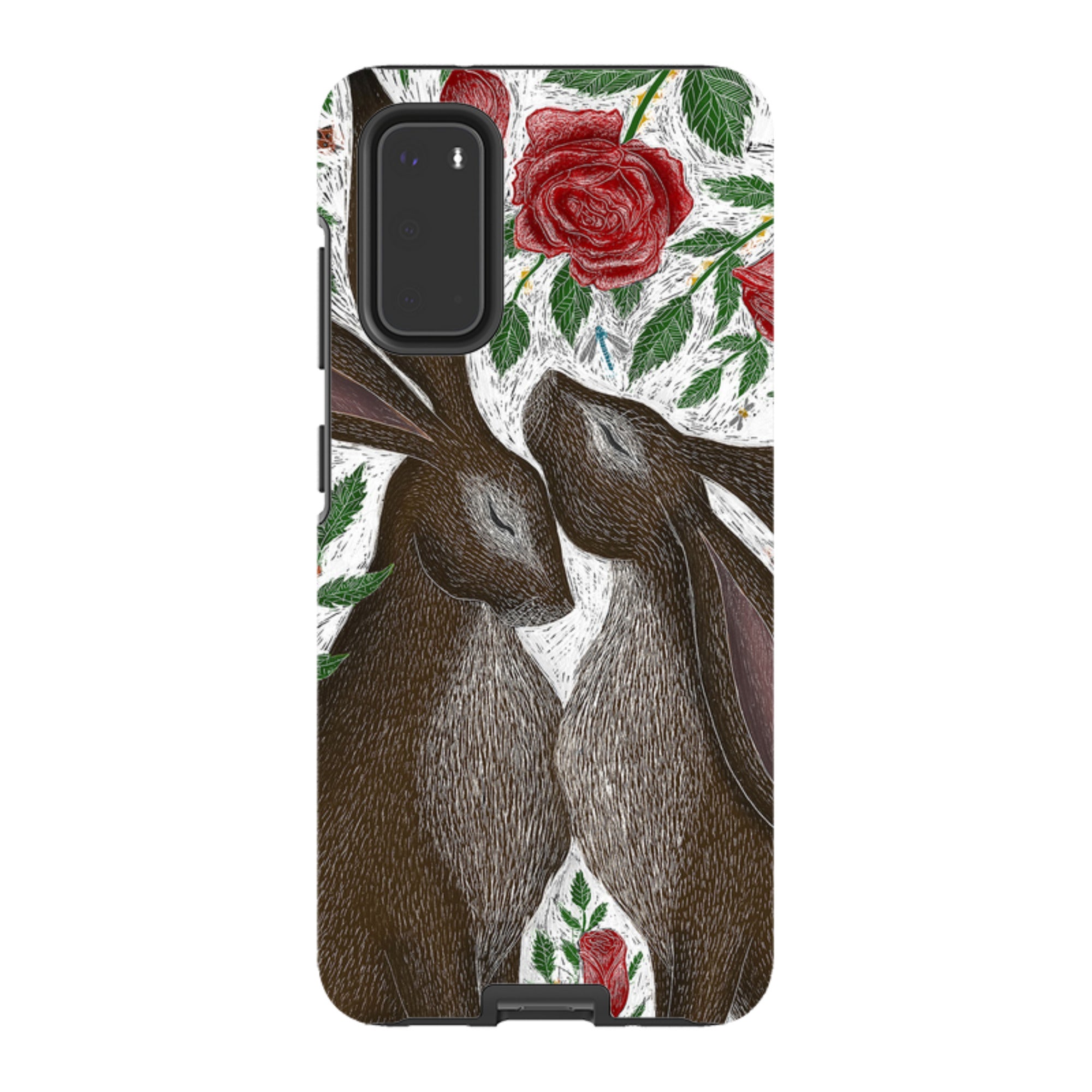Samsung Tough Case - Hares And Red Roses By Catherine Rowe