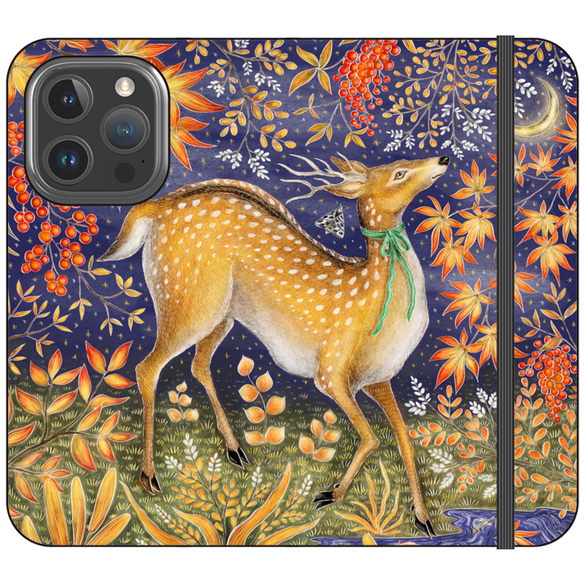 Autumn Deer Wallet Case By Catherine Rowe