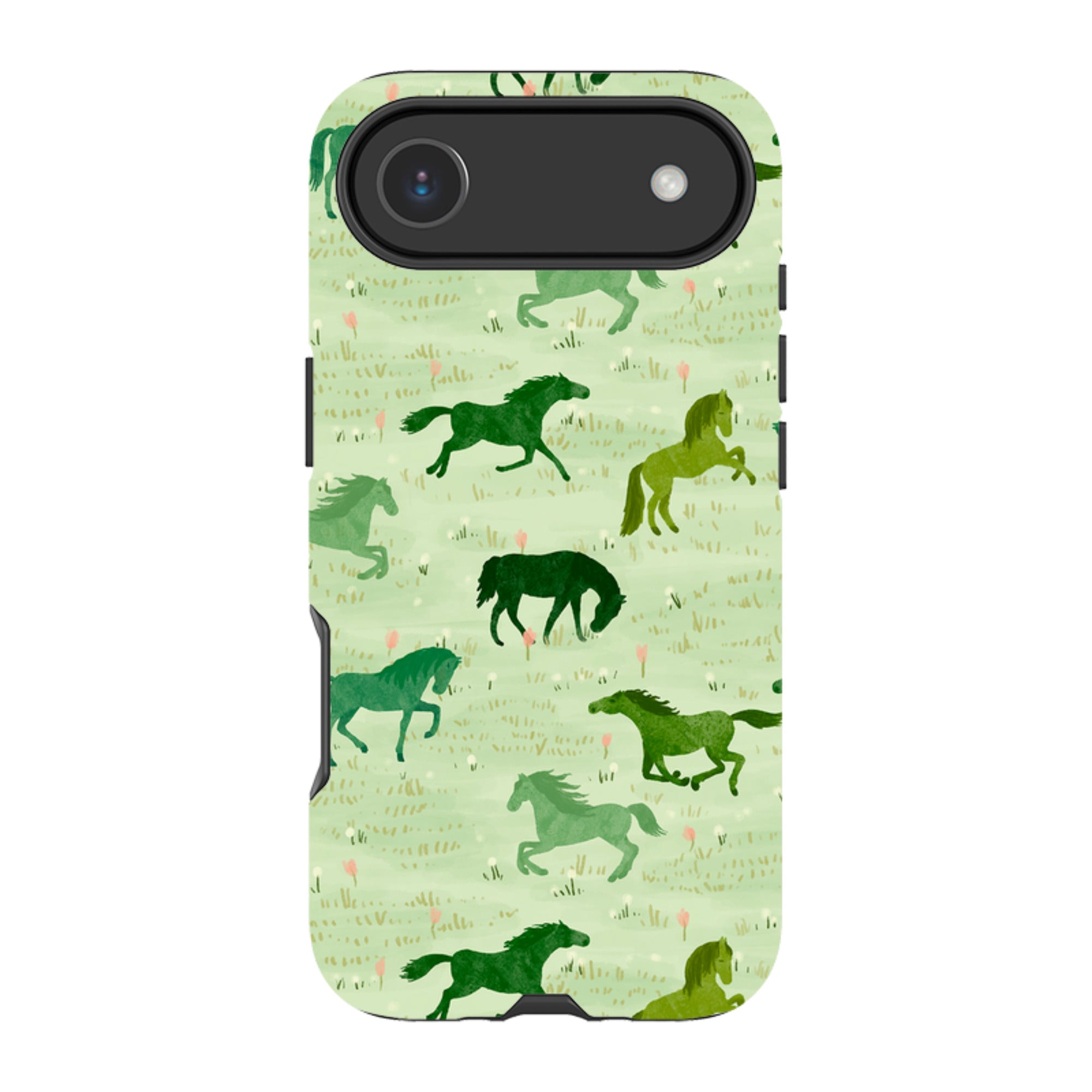 iPhone Tough Case - Wild Horses Meadow By Katherine Quinn