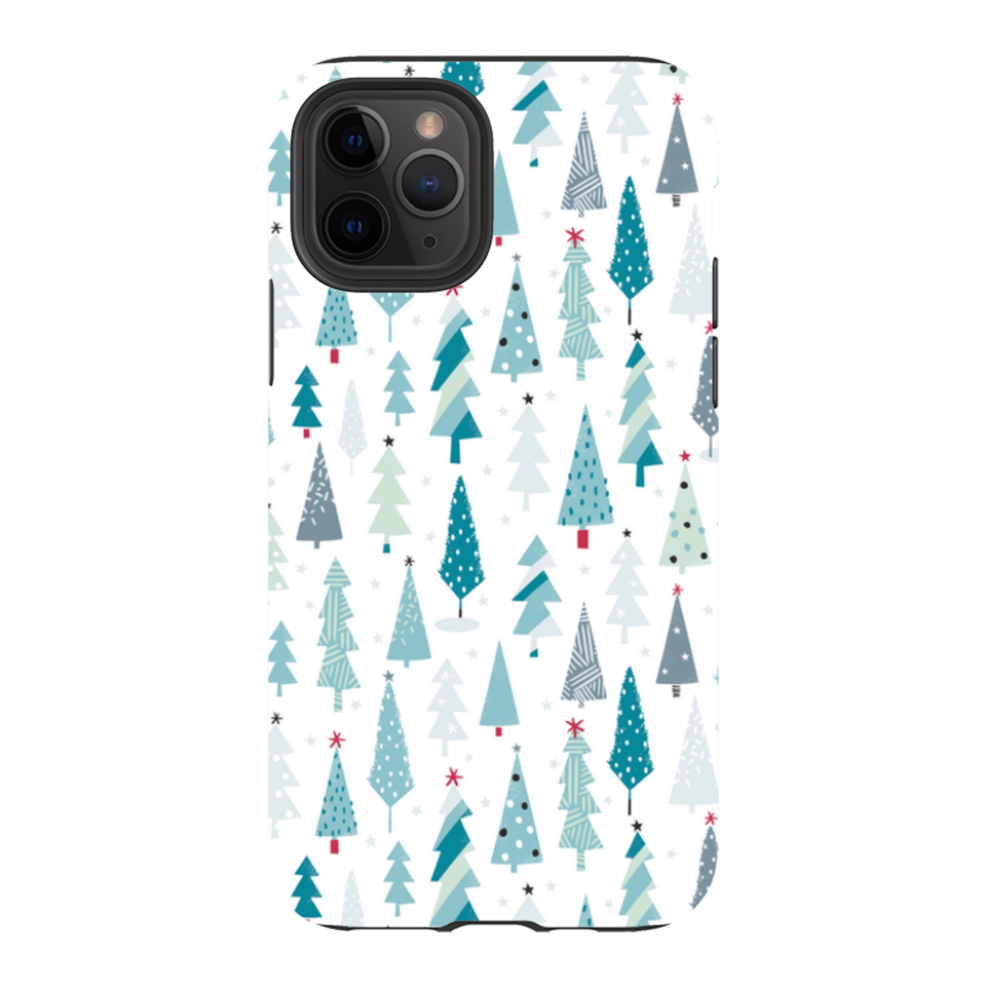 iPhone Tough Case - Little Xmas Trees By Ali Brookes
