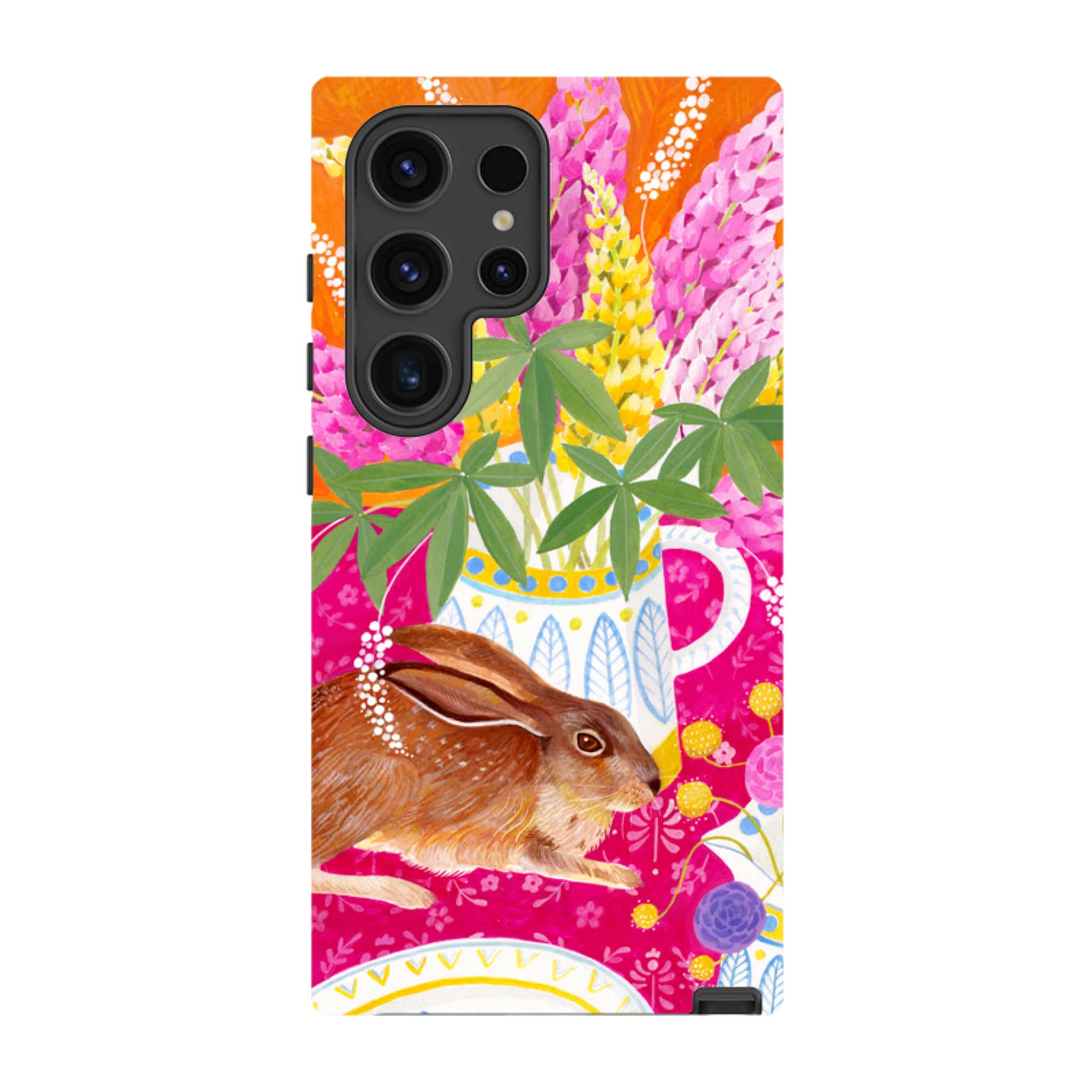 Samsung Tough Case - Rabbit Lupins By Bex Parkin