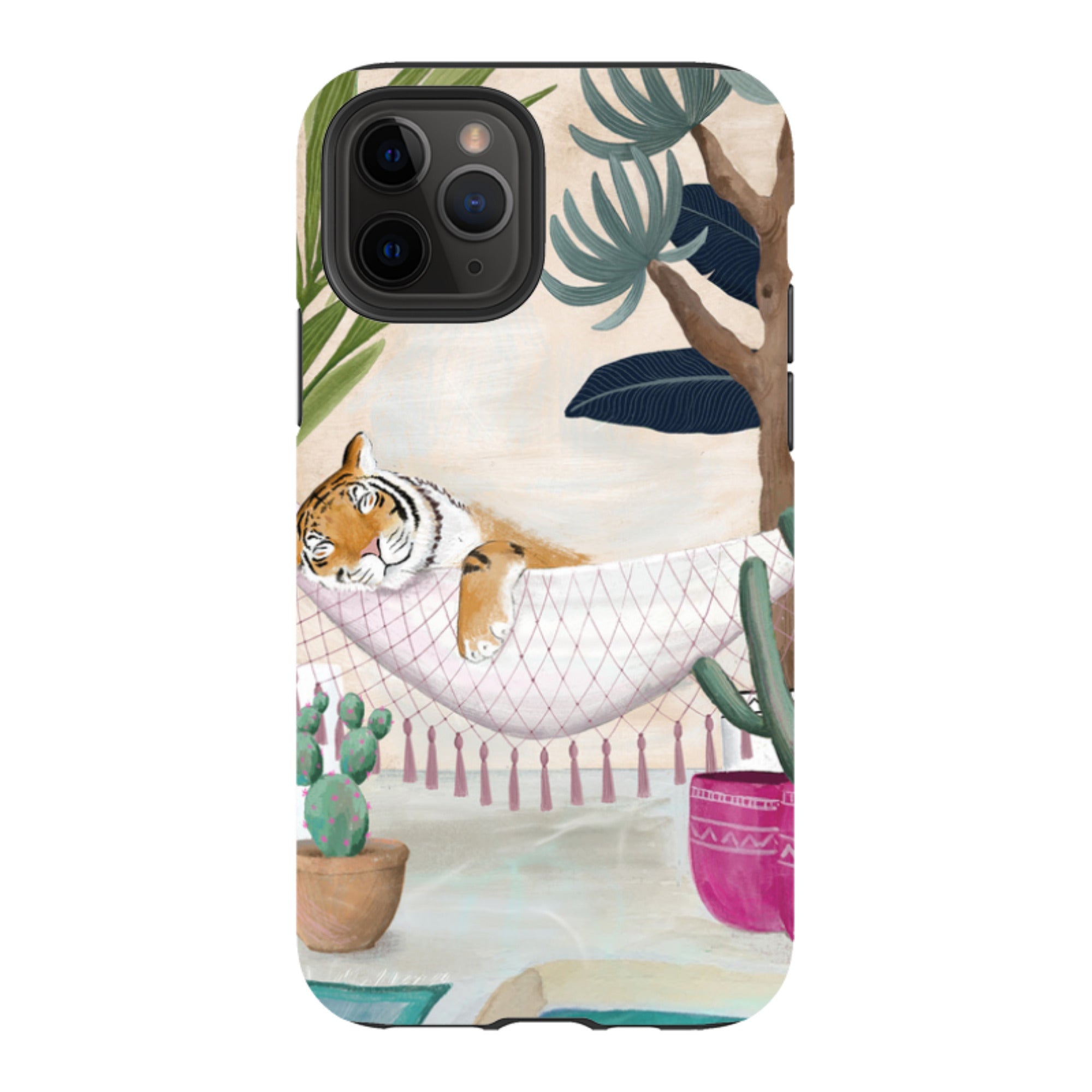 iPhone Tough Case - Tiger Hammock By Bex Parkin