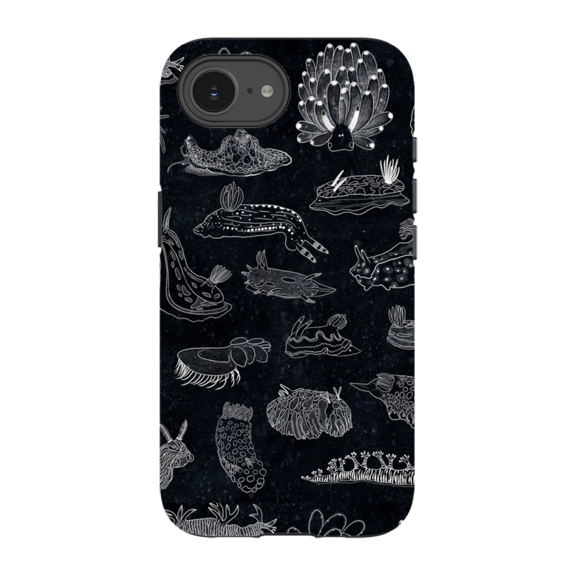 iPhone Tough Case - Nudibranch Line Drawing By Katherine Quinn