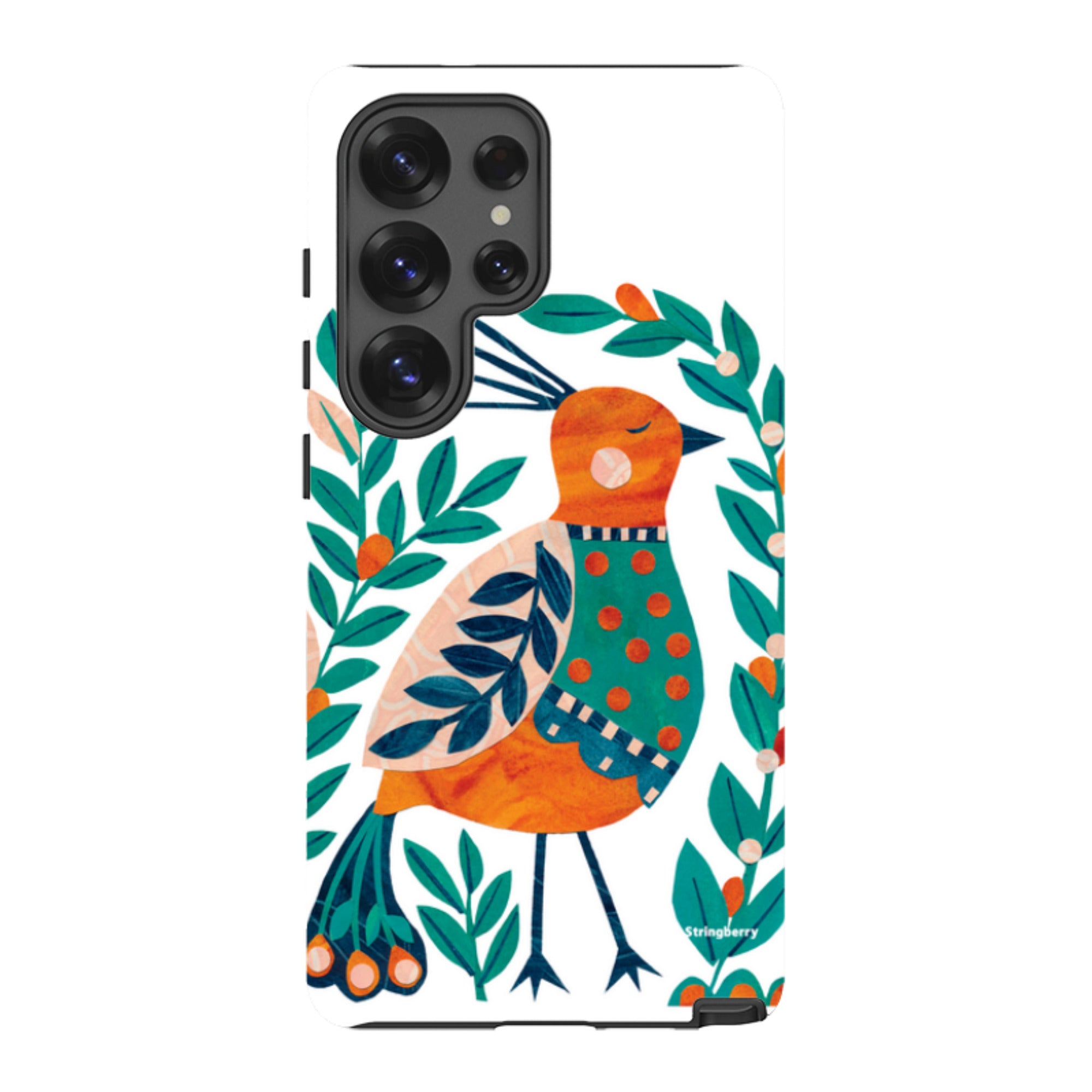 Samsung Tough Case - Folk Peacock By Tracey English