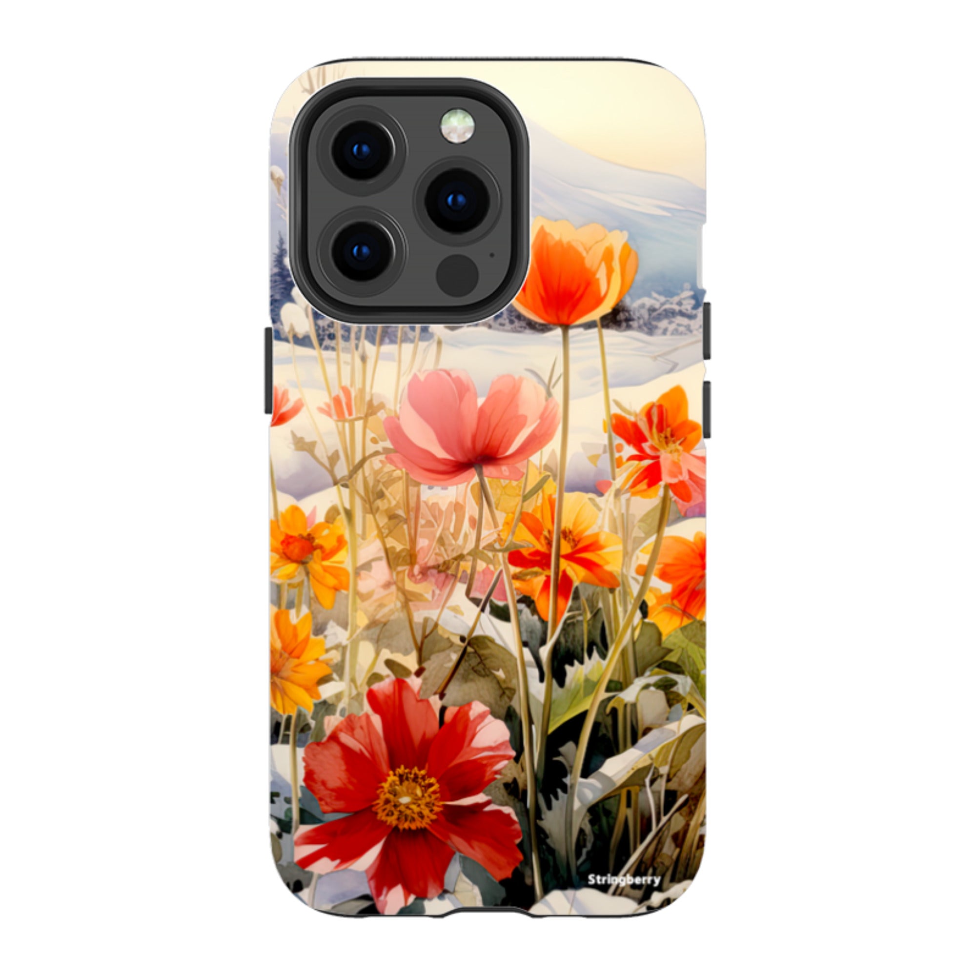 iPhone Tough Case - Winter Wild Flowers II