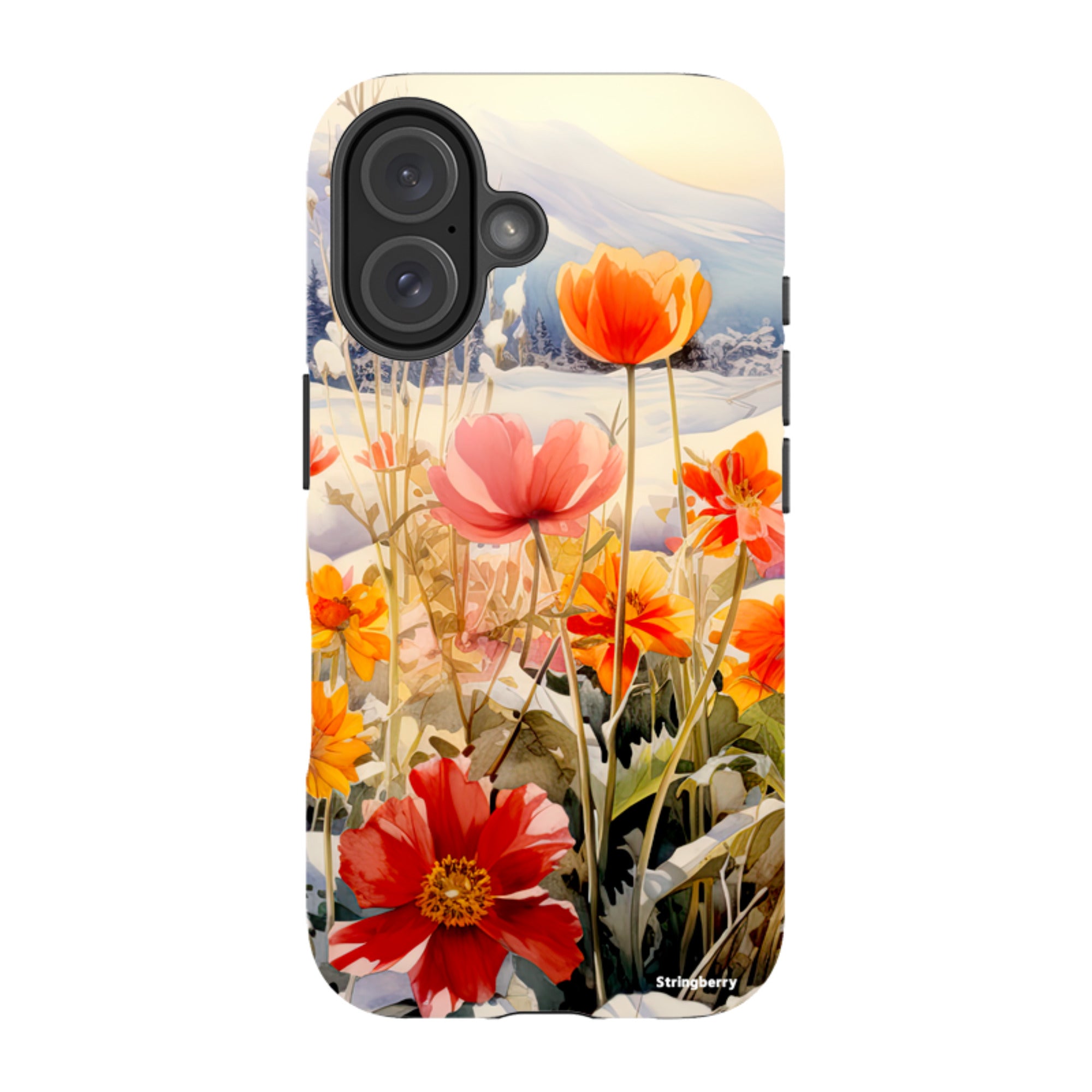iPhone Tough Case - Winter Wild Flowers II