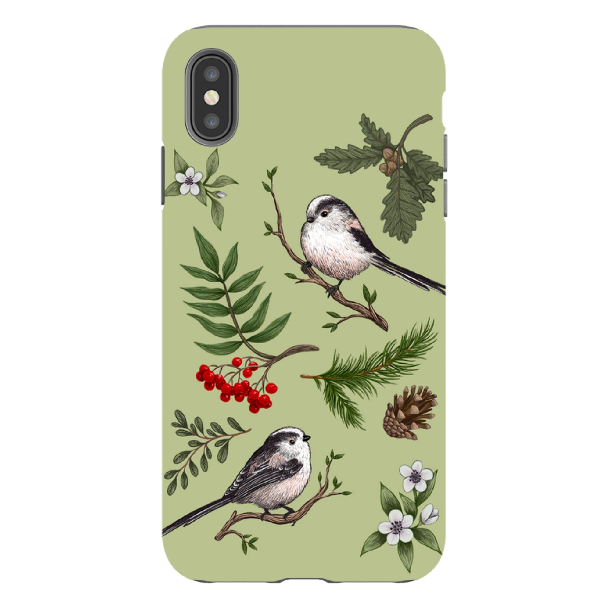 iPhone Tough Case - Longtail Tits By Anna Stead
