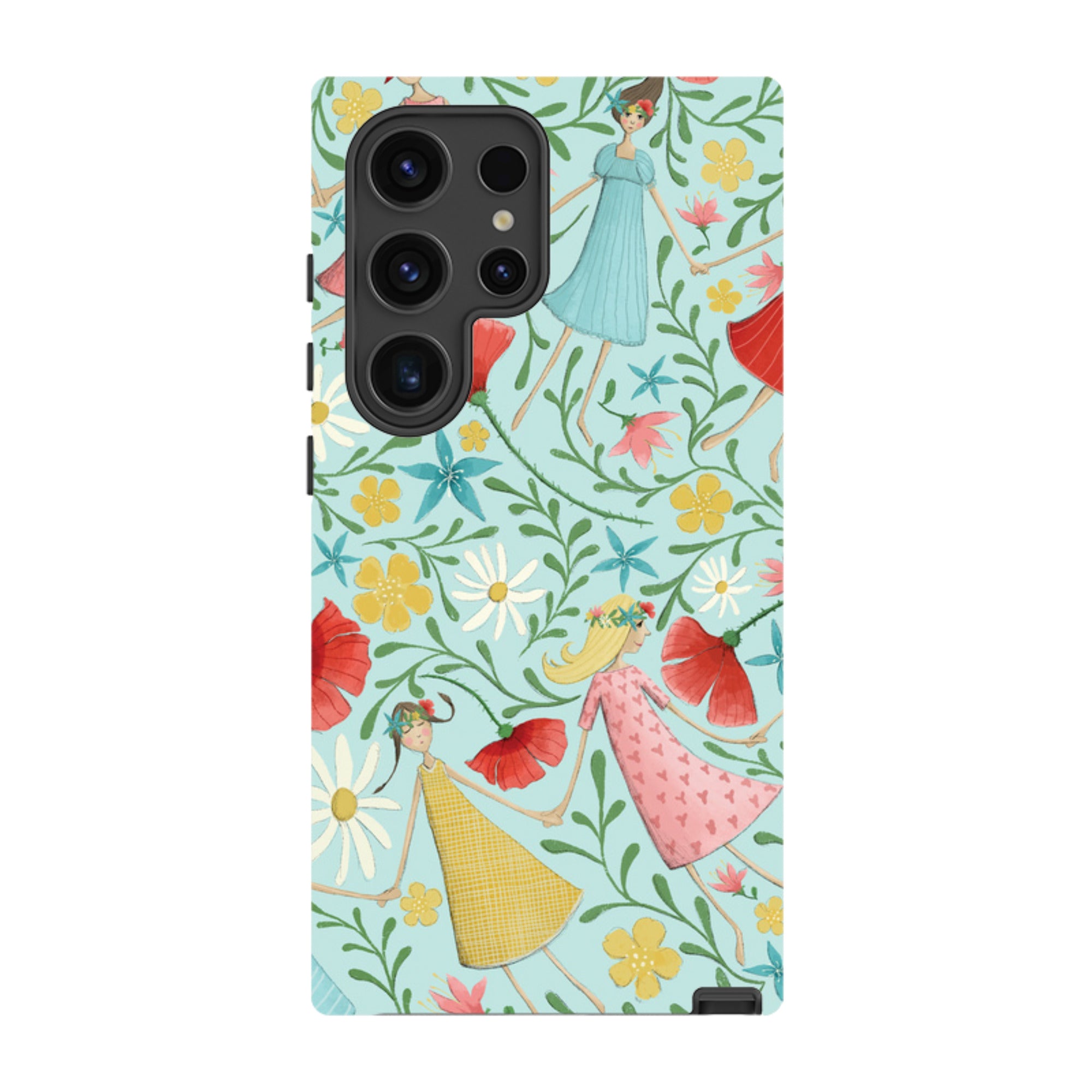 Samsung Tough Case - Midsummer Dance Blue By Maja Lindberg
