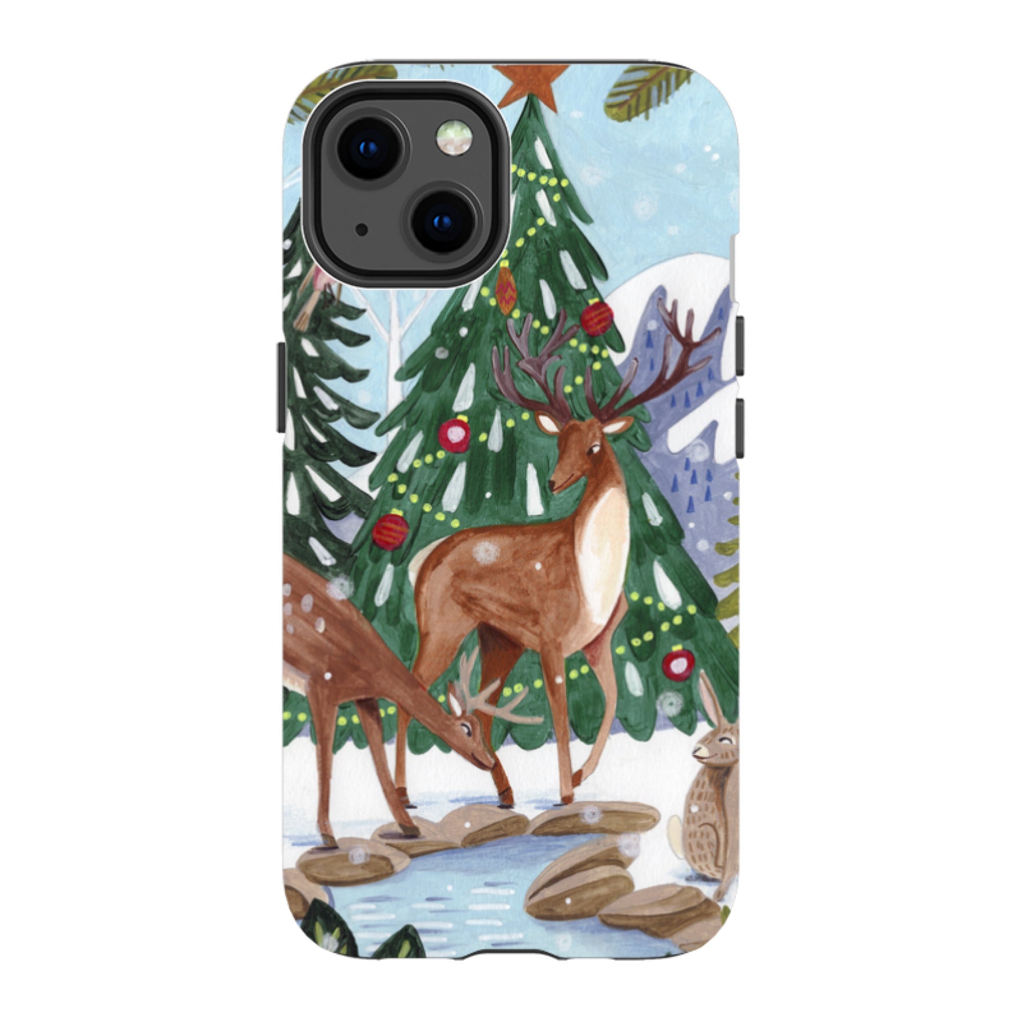 iPhone Tough Case - Winter Forest By Caroline Bonne Muller