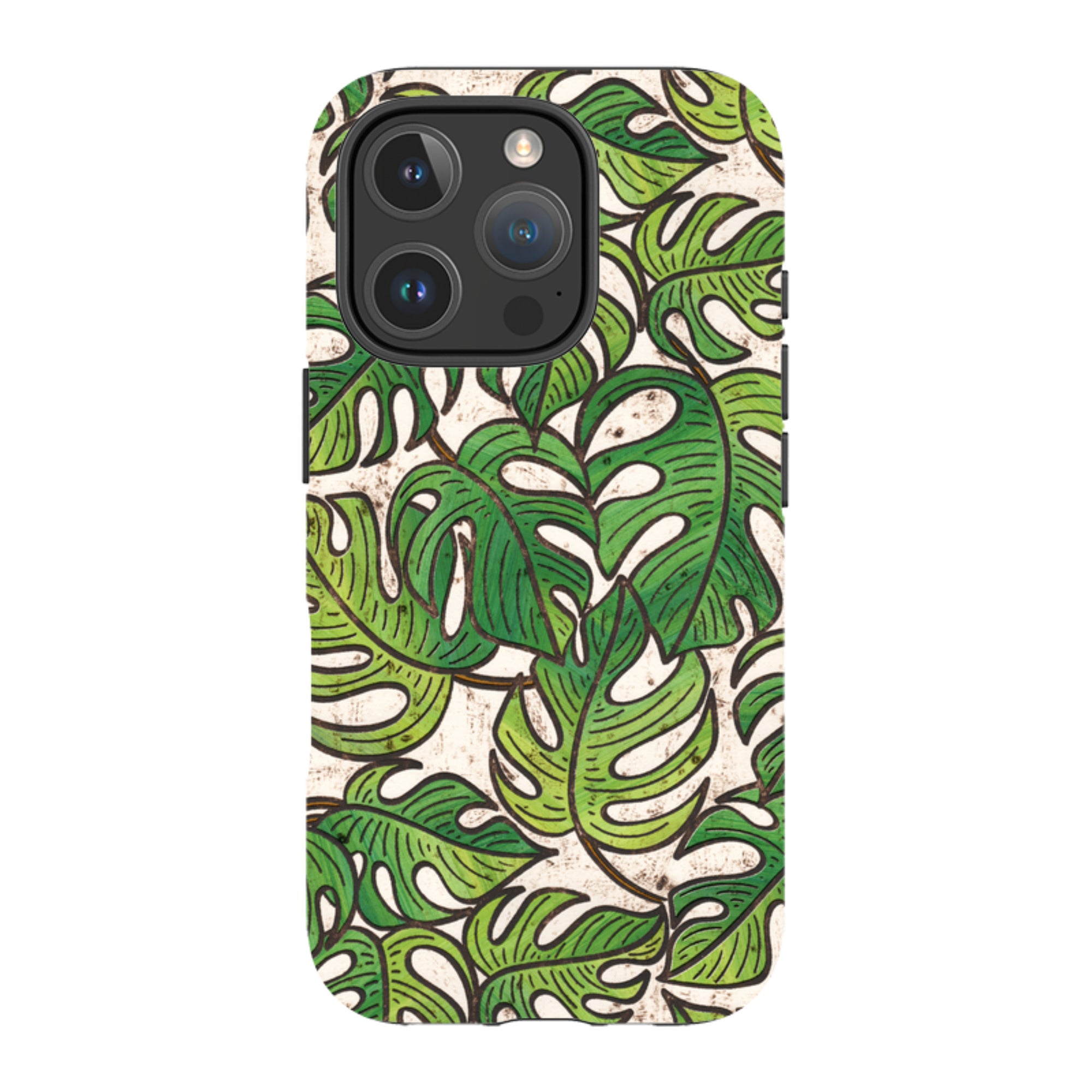 iPhone MagSafe Tough Case - Green Floral 1 By Amelia Bowman