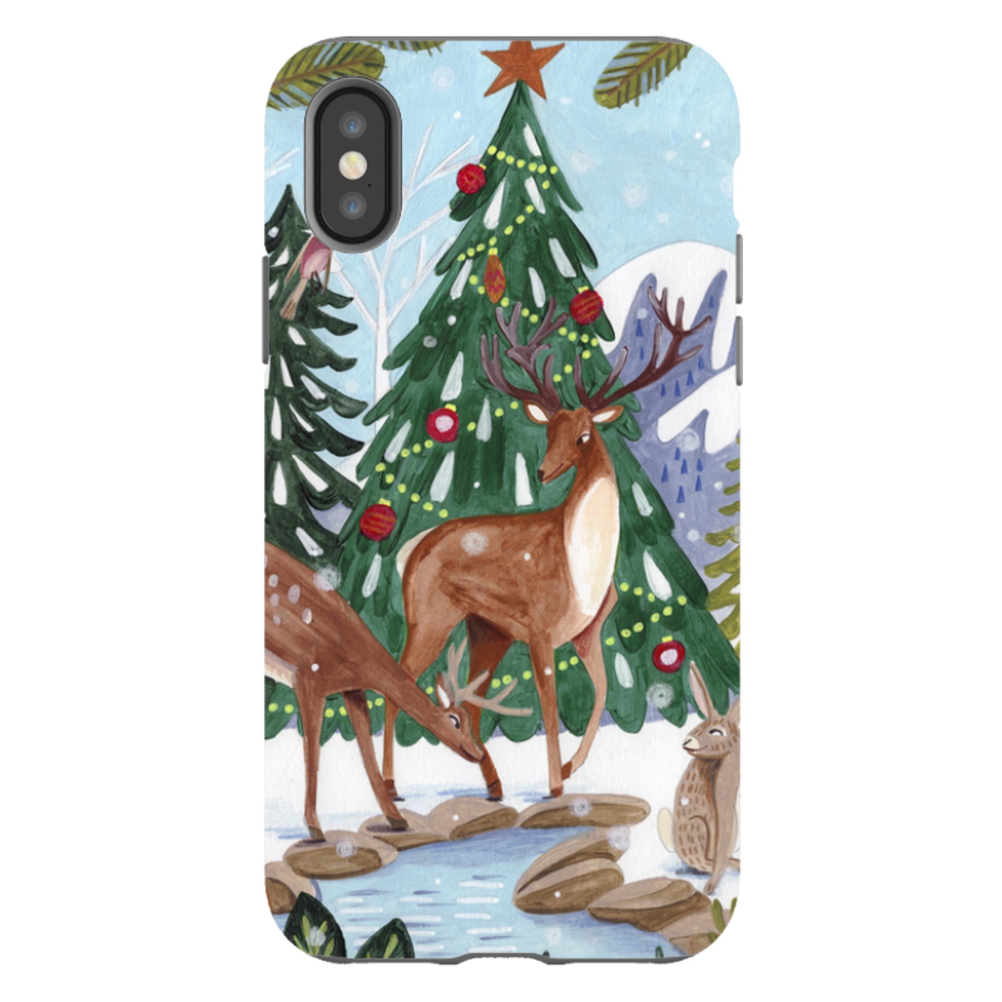 iPhone Tough Case - Winter Forest By Caroline Bonne Muller