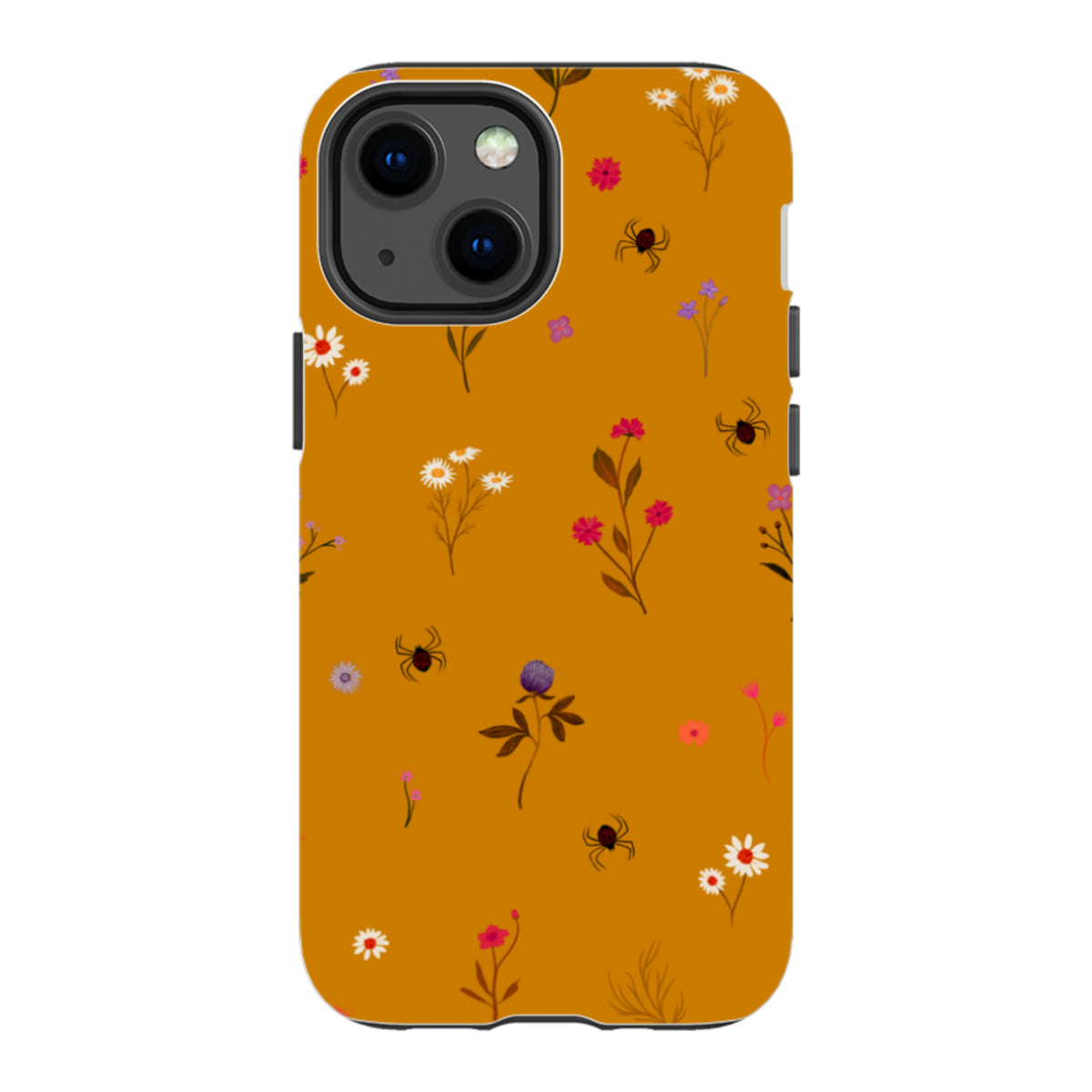 iPhone Tough Case - Florals and Spiders - Spice By Katherine Quinn