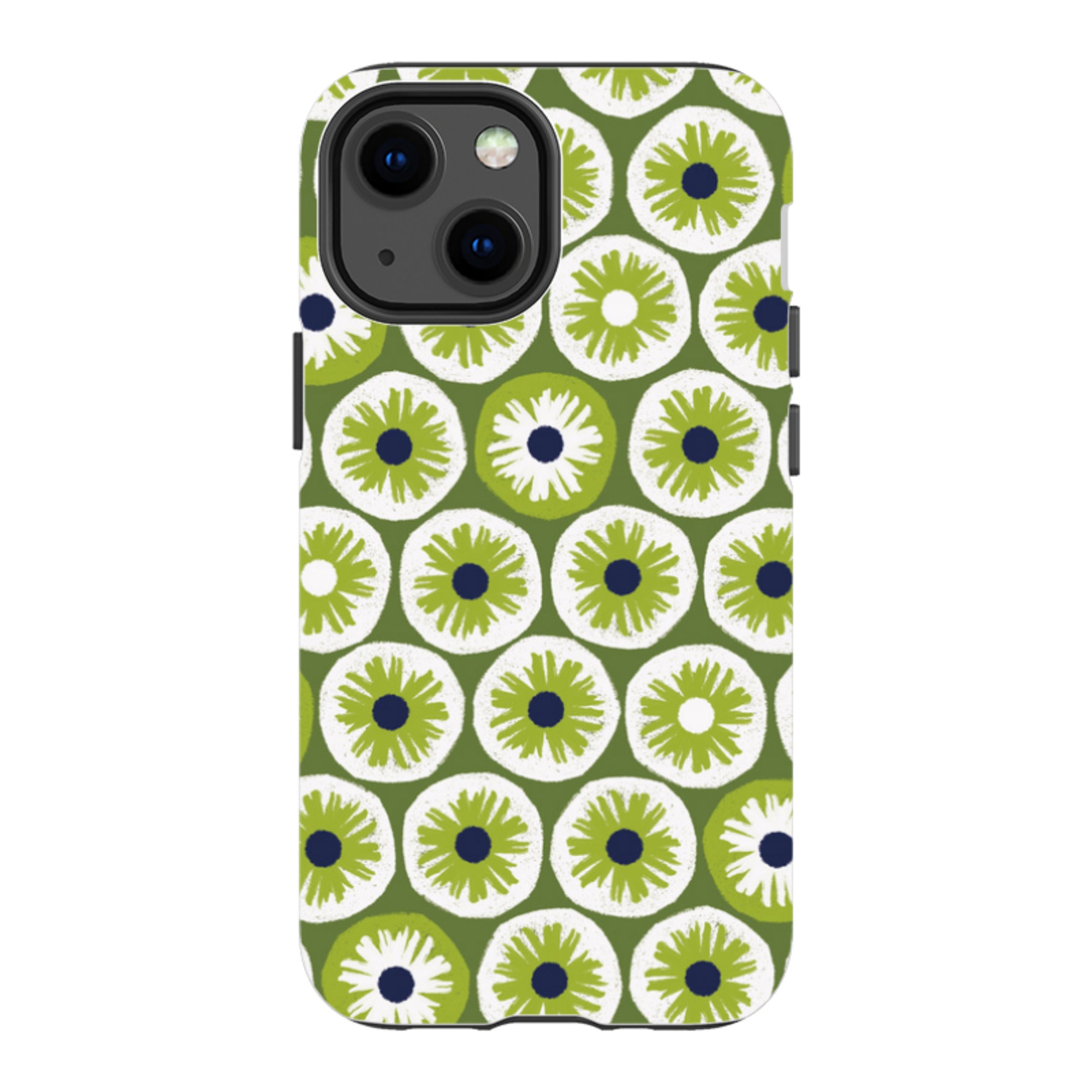 iPhone Tough Case - Penny Flowers Green By Ali Brookes