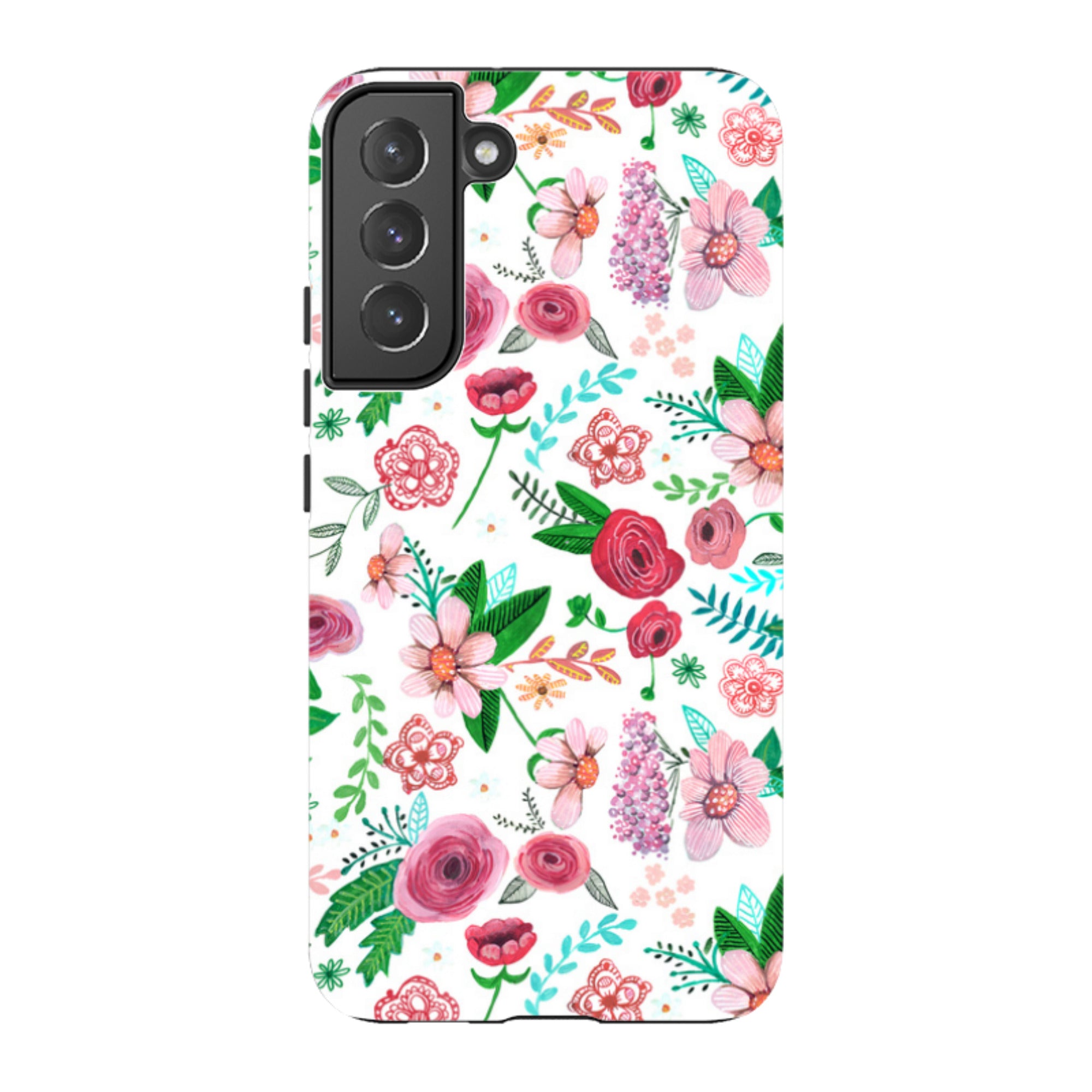 Samsung Tough Case - White Floral By Caroline Bonne Muller