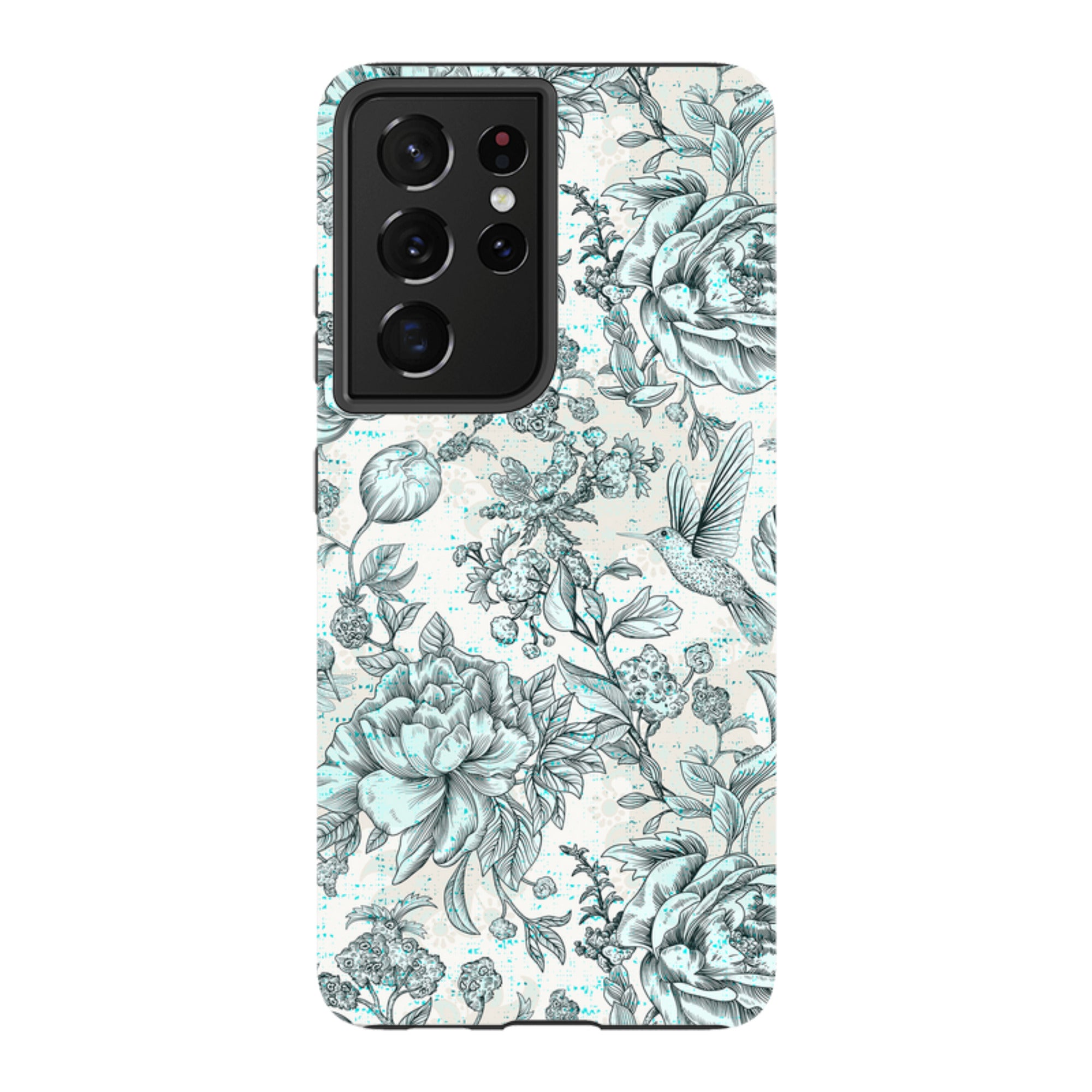 Samsung Tough Case - Blue peonies