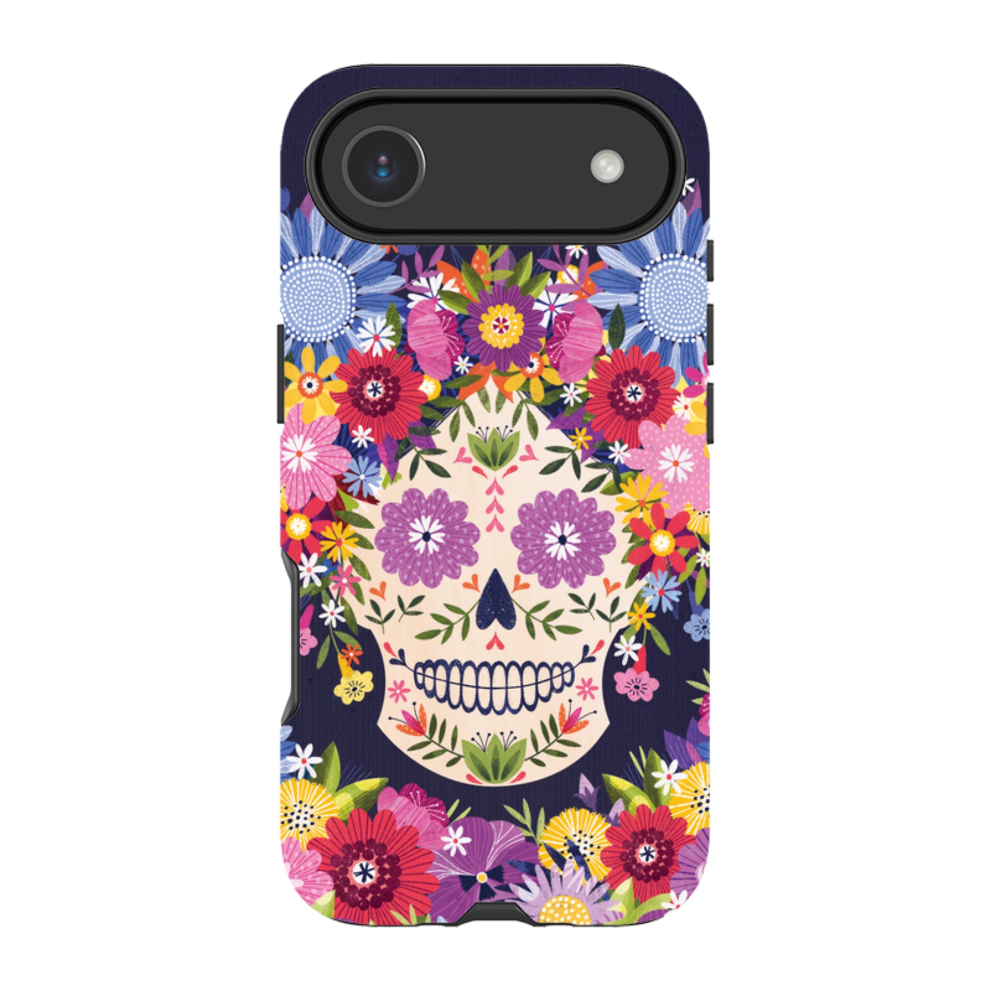 iPhone MagSafe Tough Case -  Sugar Skull Blue By Ali Brookes