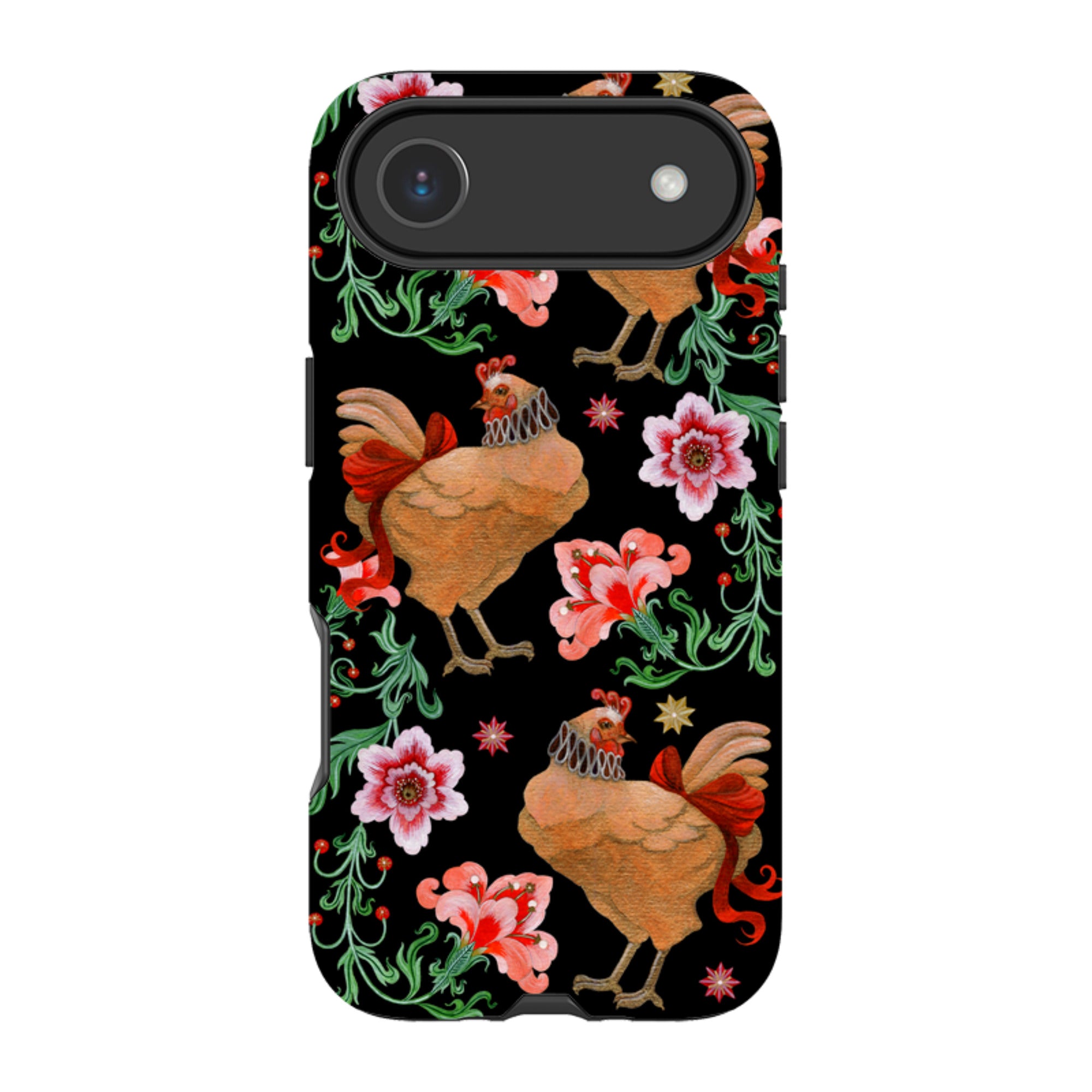 iPhone Tough  Case - Three French Hens By Maria Matos
