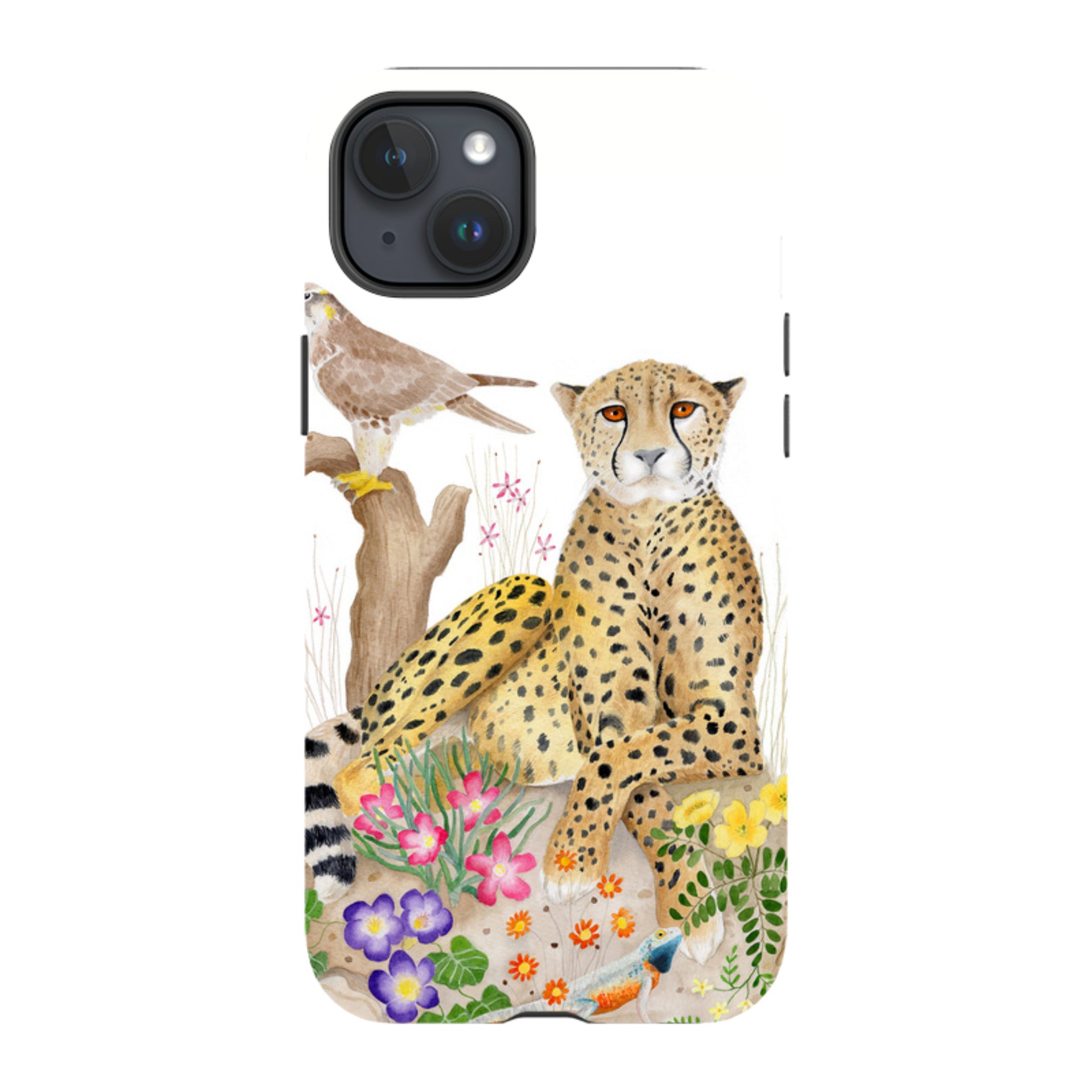 iPhone Tough Case - Botswana Cheetah By Bex Parkin