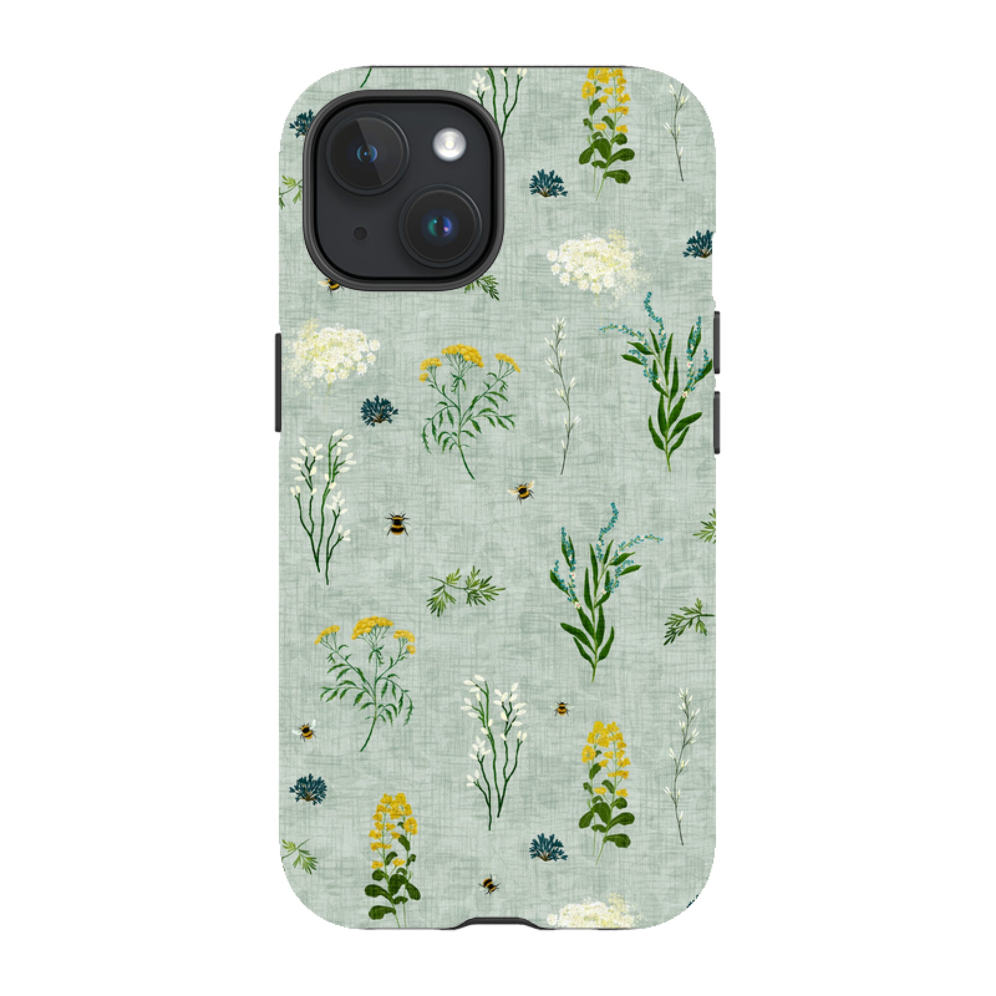 iPhone MagSafe Tough Case - Song Bird Florals and Bees By Katherine Quinn