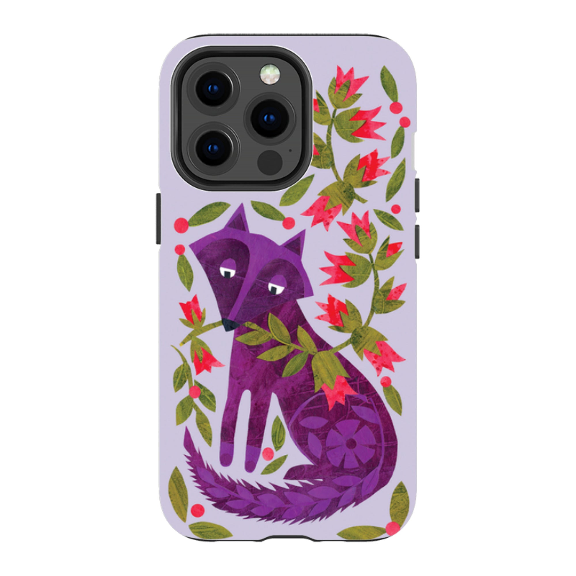 iPhone MagSafe Tough Case - Purple Foxie By Tracey English