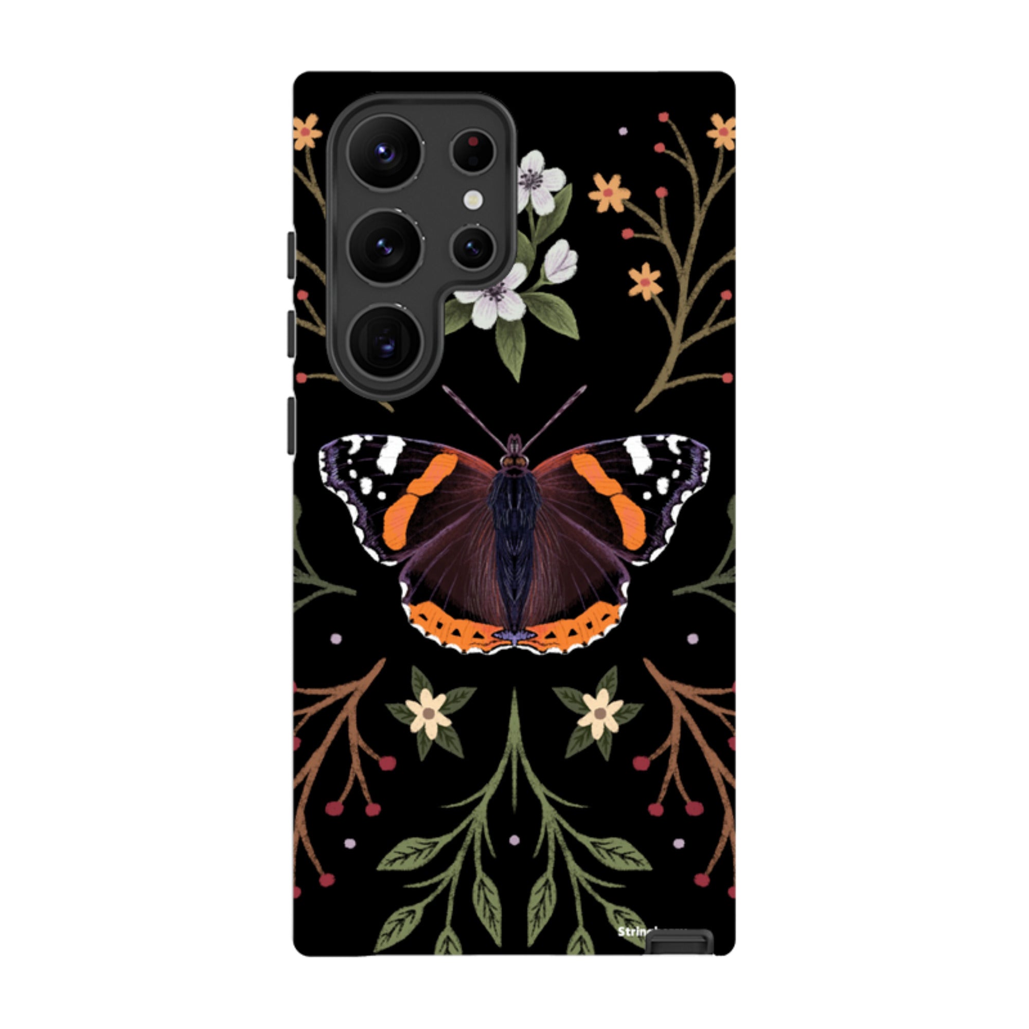 Samsung Tough Case - Red Admiral Butterfly By Anna Stead