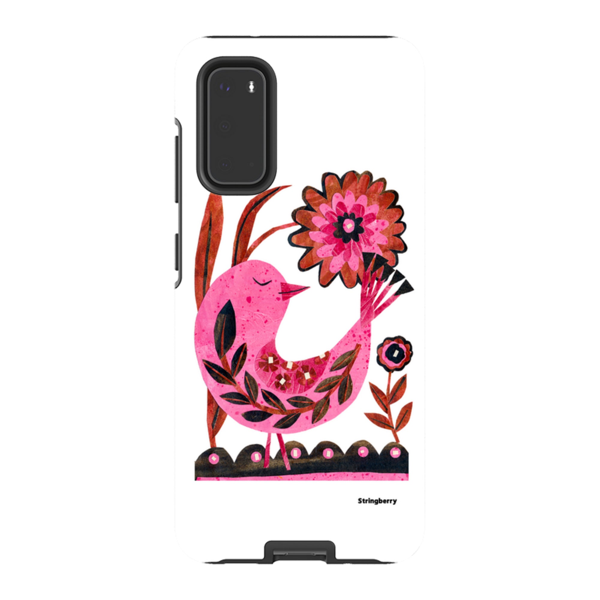Samsung Tough Case - Folk Floral Bird By Tracey English