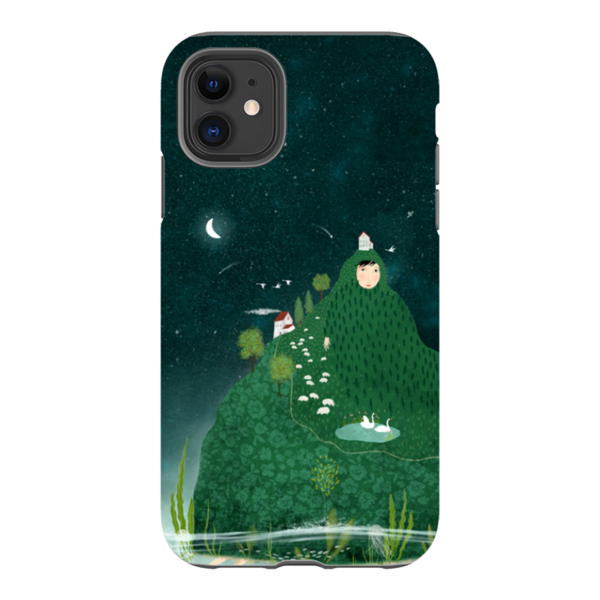 iPhone Tough Case - Hill lady By Katherine Quinn