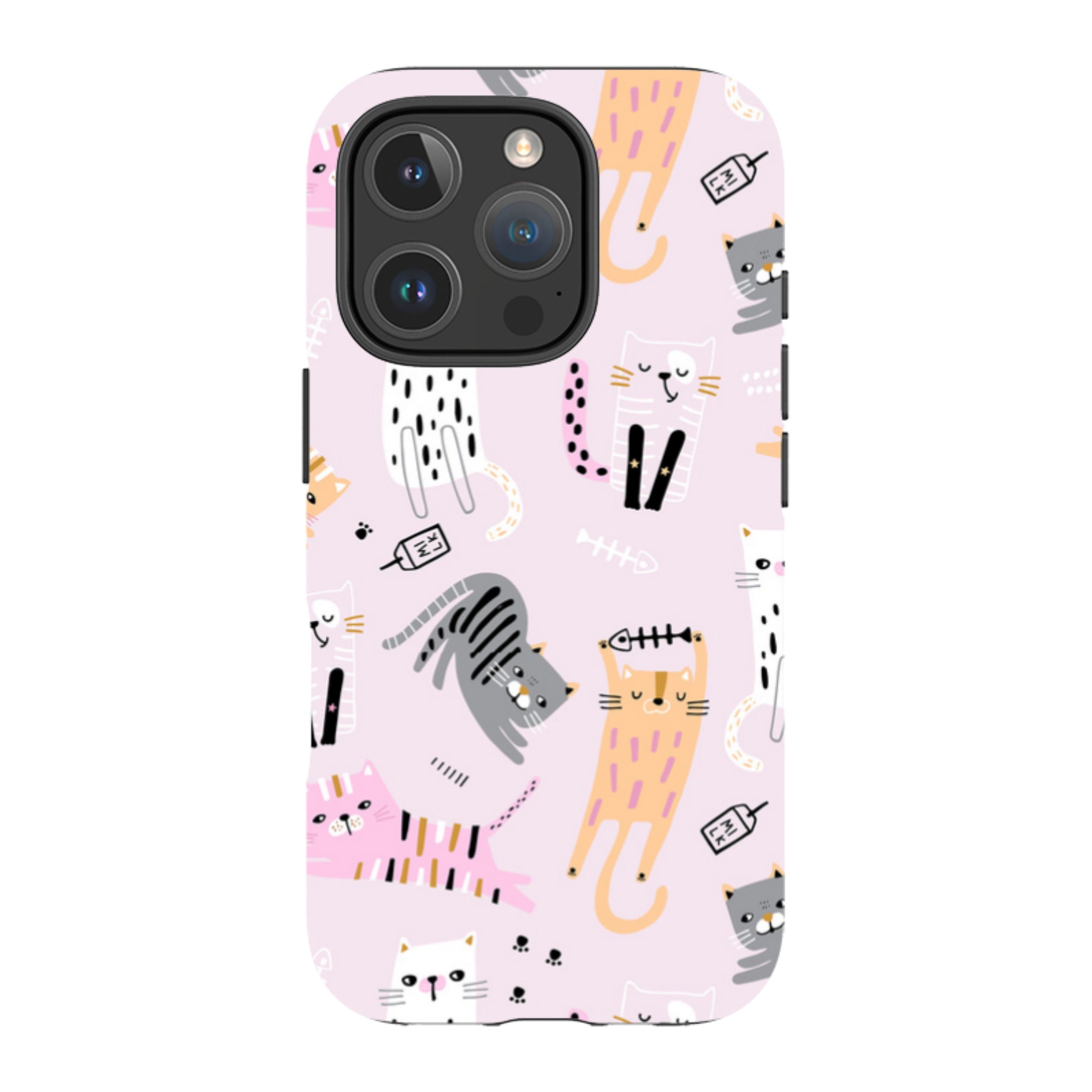 iPhone MagSafe Tough Case - Cat and Bone Pink