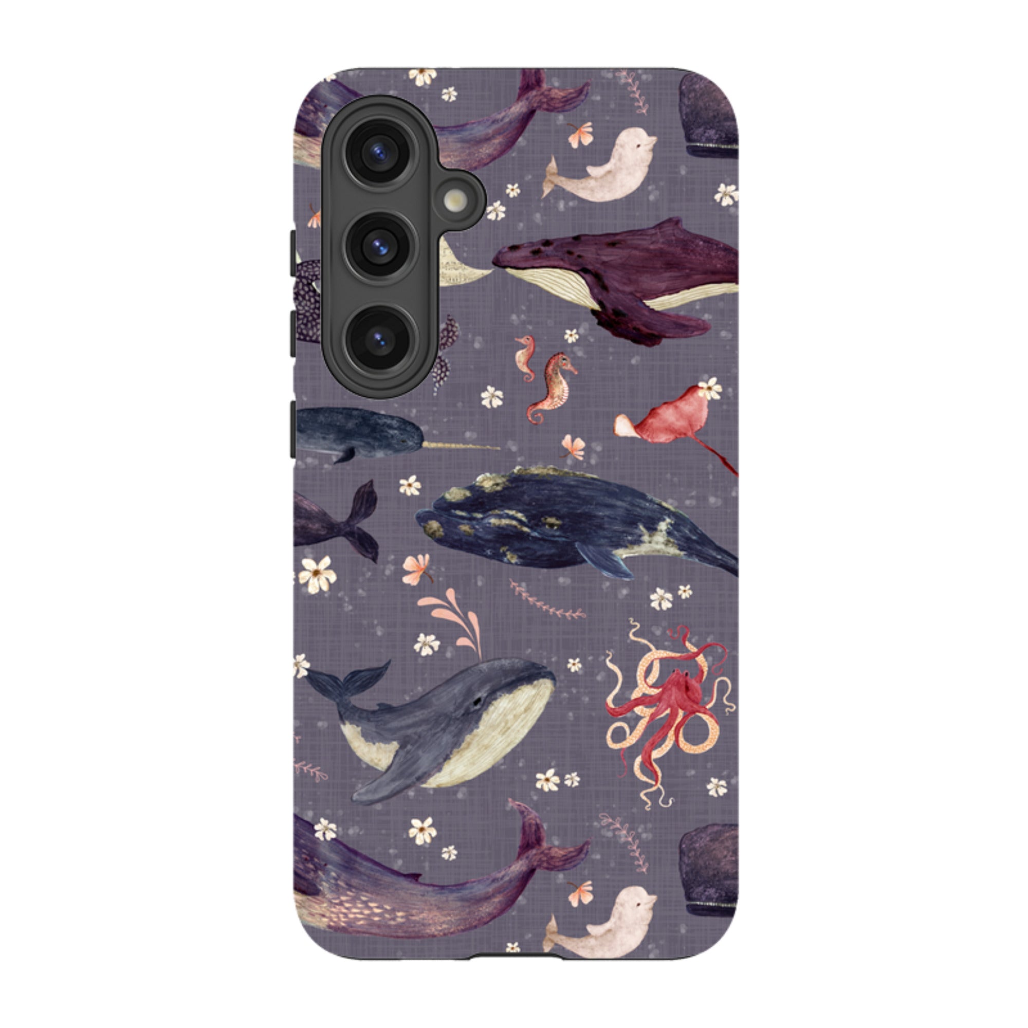 Samsung Tough Case - Whale Song Lavender By Katherine Quinn
