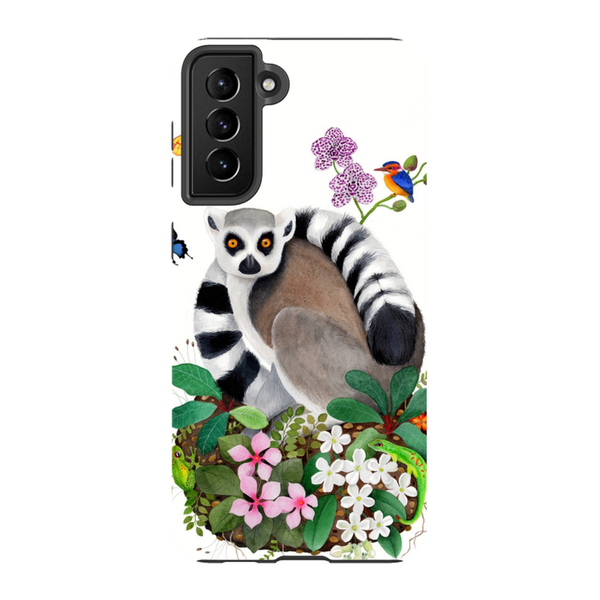 Samsung Tough Case - Madagascar Lemur By Bex Parkin