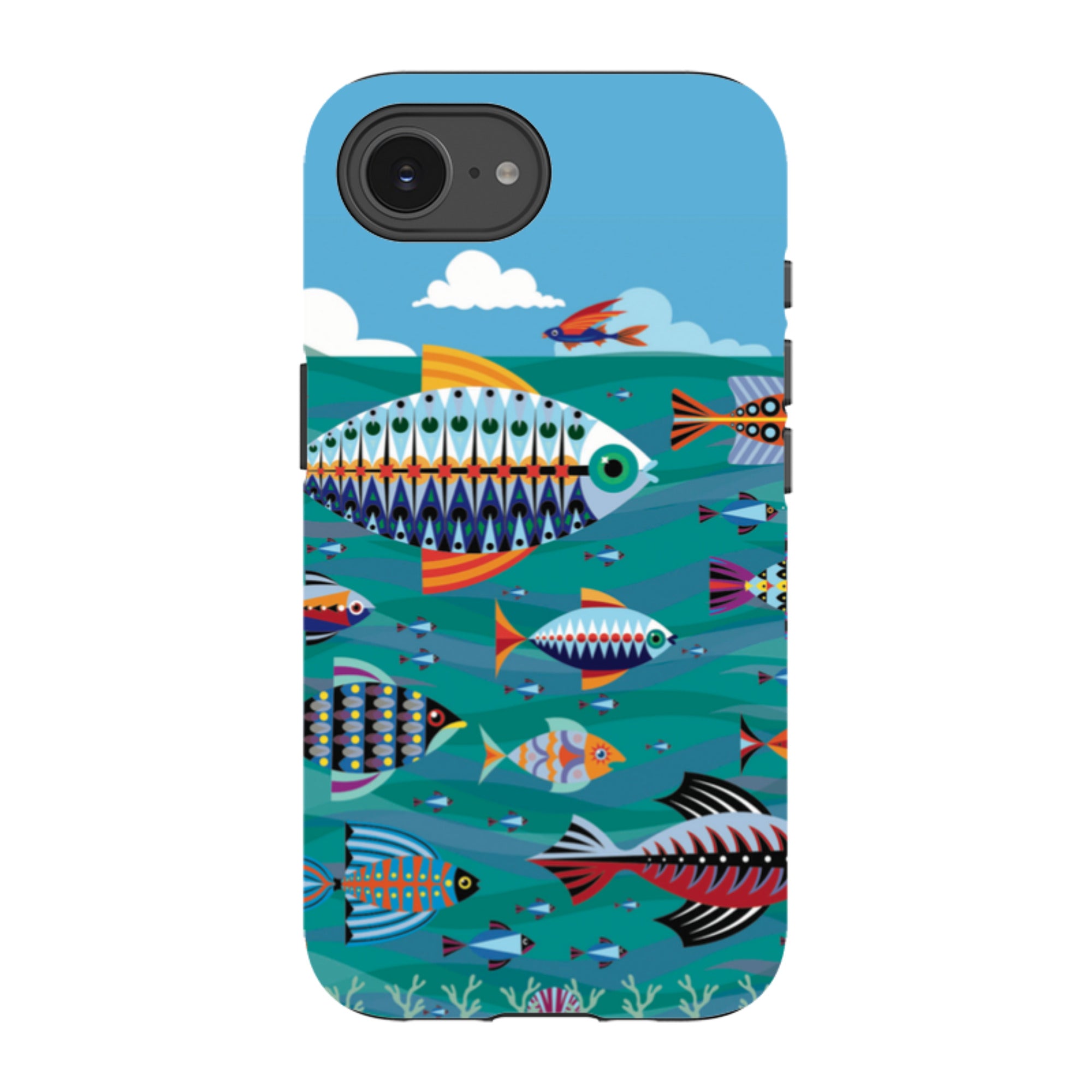 iPhone Tough Case - Fish By Patternistas