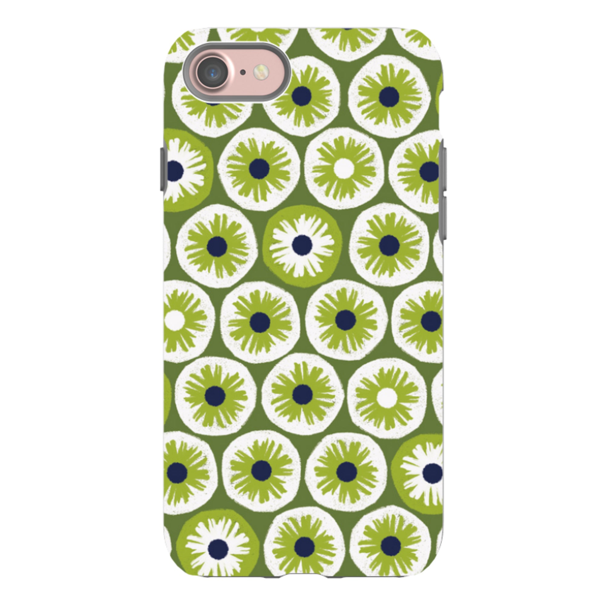 iPhone Tough Case - Penny Flowers Green By Ali Brookes