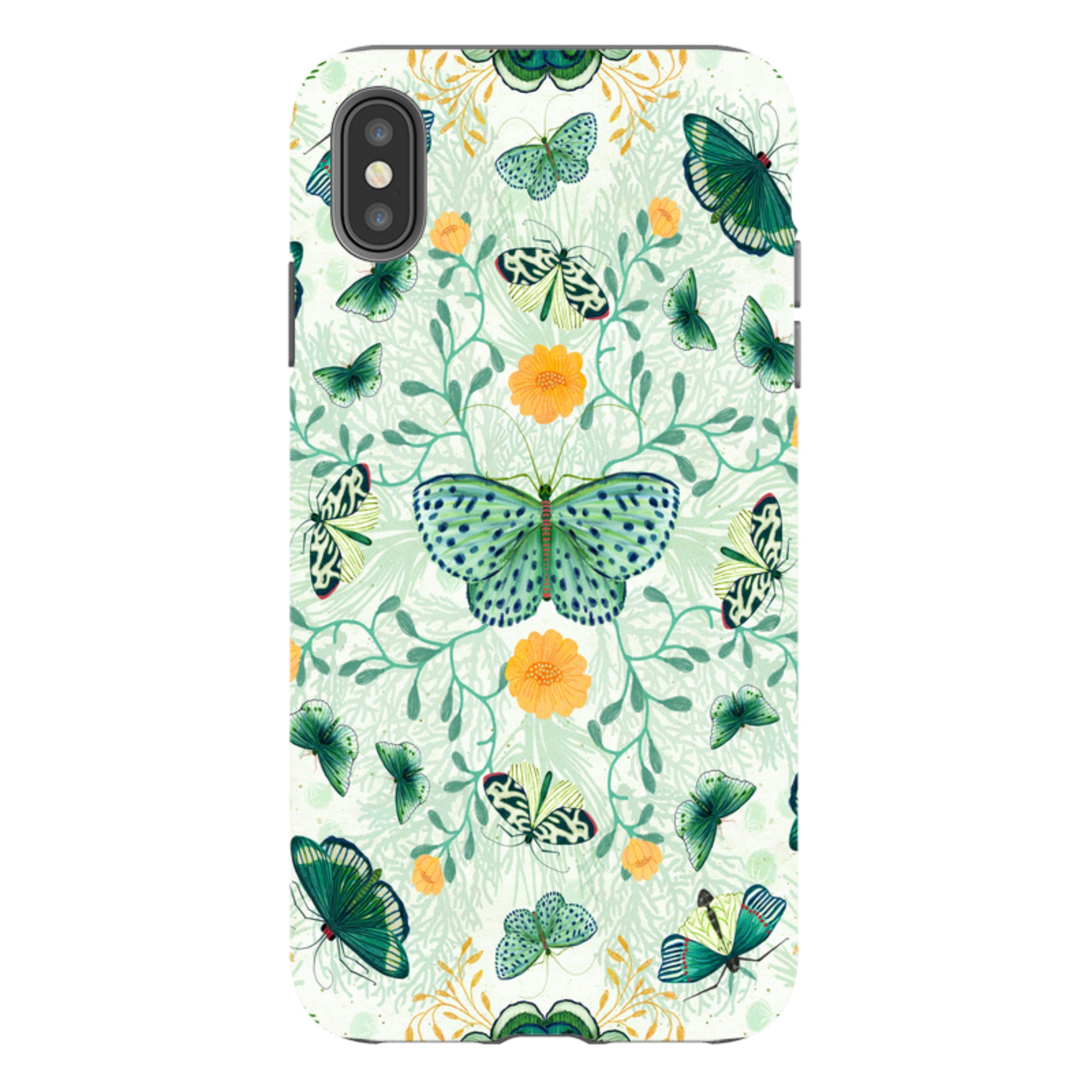 iPhone Tough Case - Medium Moths 1 By Katherine Quinn