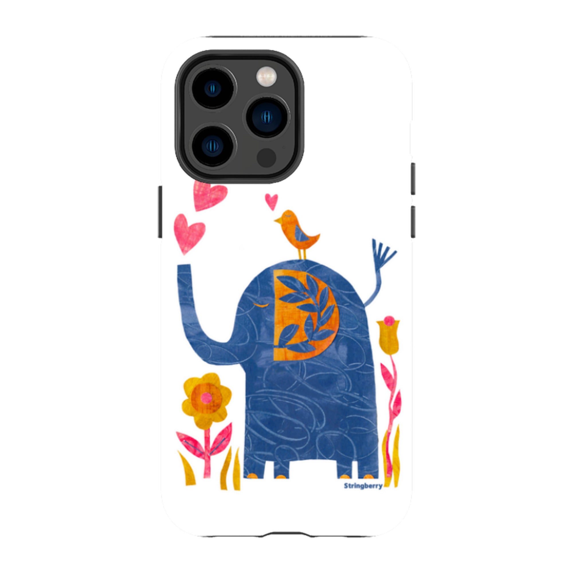 iPhone MagSafe Tough Case - Elephant In Love By Tracey English