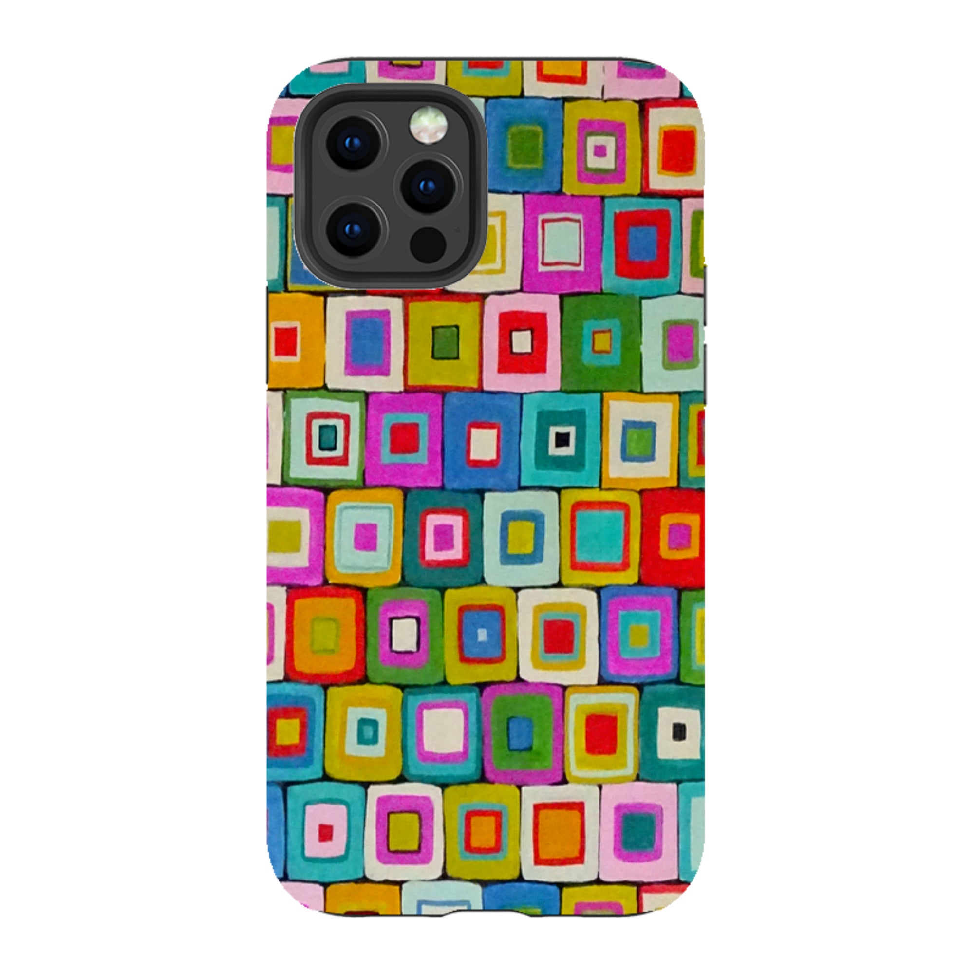 iPhone Tough Case - Atelier Blanket Squares Bright By Sarah Campbell