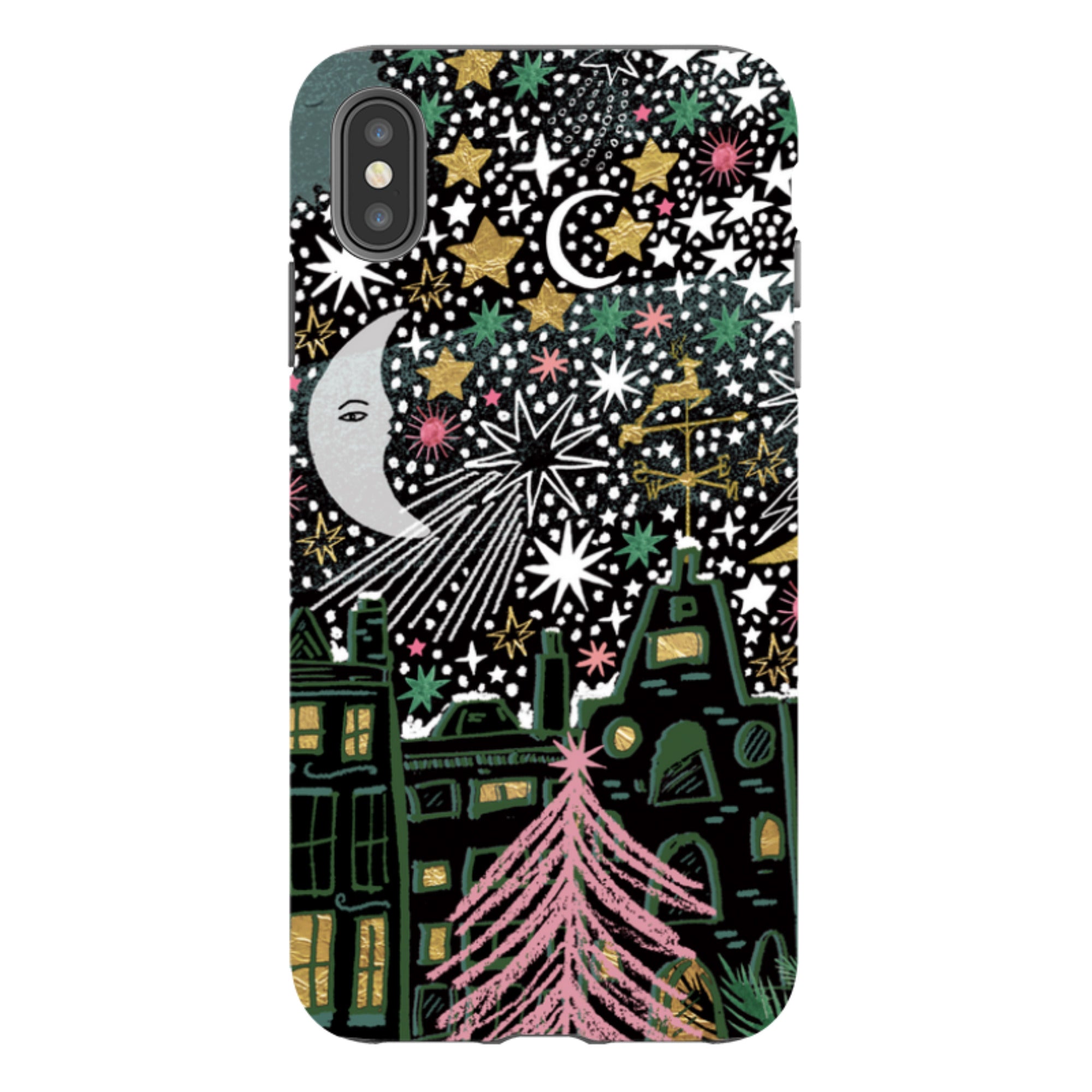 iPhone Tough Case - Night Before Xmas VI By Emma Frances Grant
