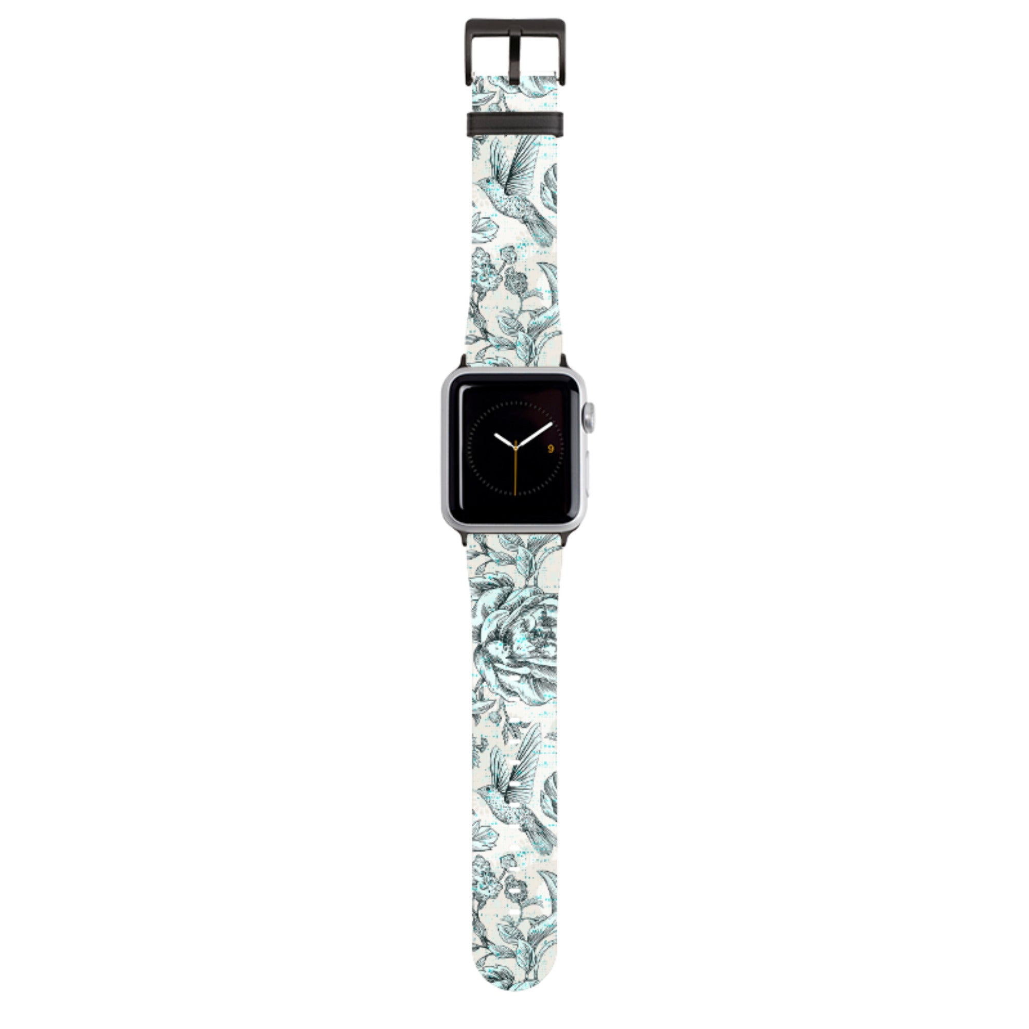 Blue peonies Apple Watch Strap