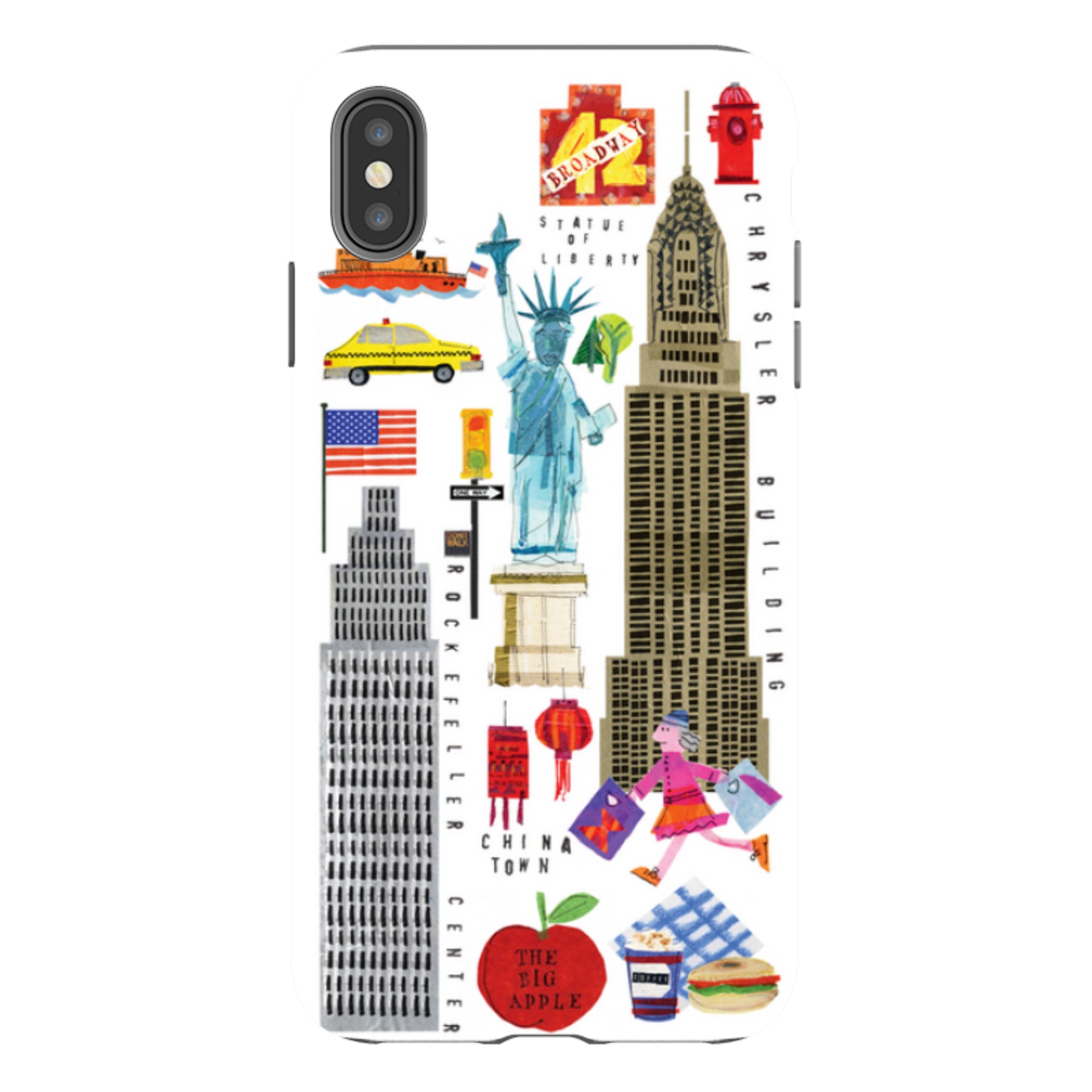iPhone Tough Case - New York Icons By Tracey English