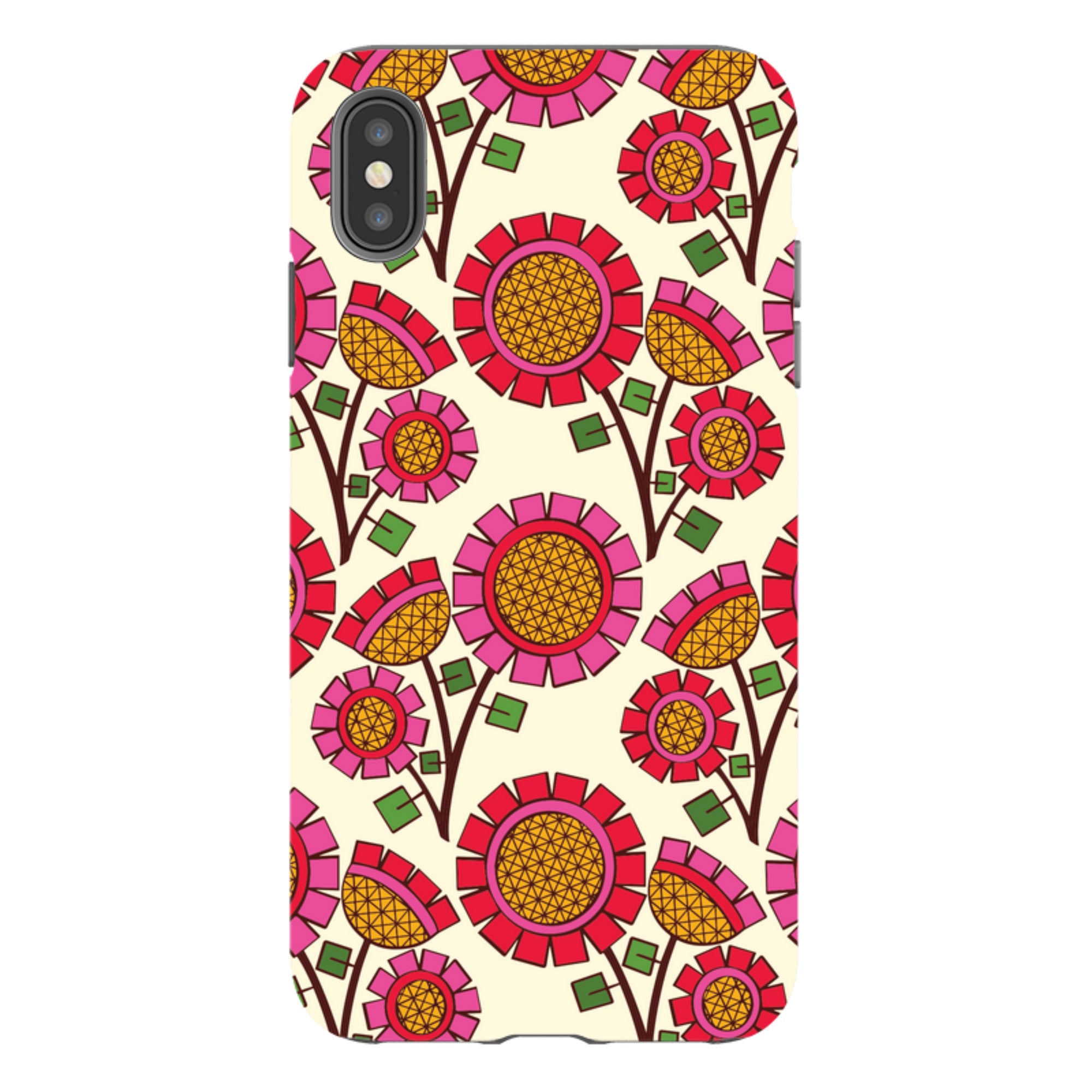 iPhone Tough Case - Pop Flower By Amelia Bowman
