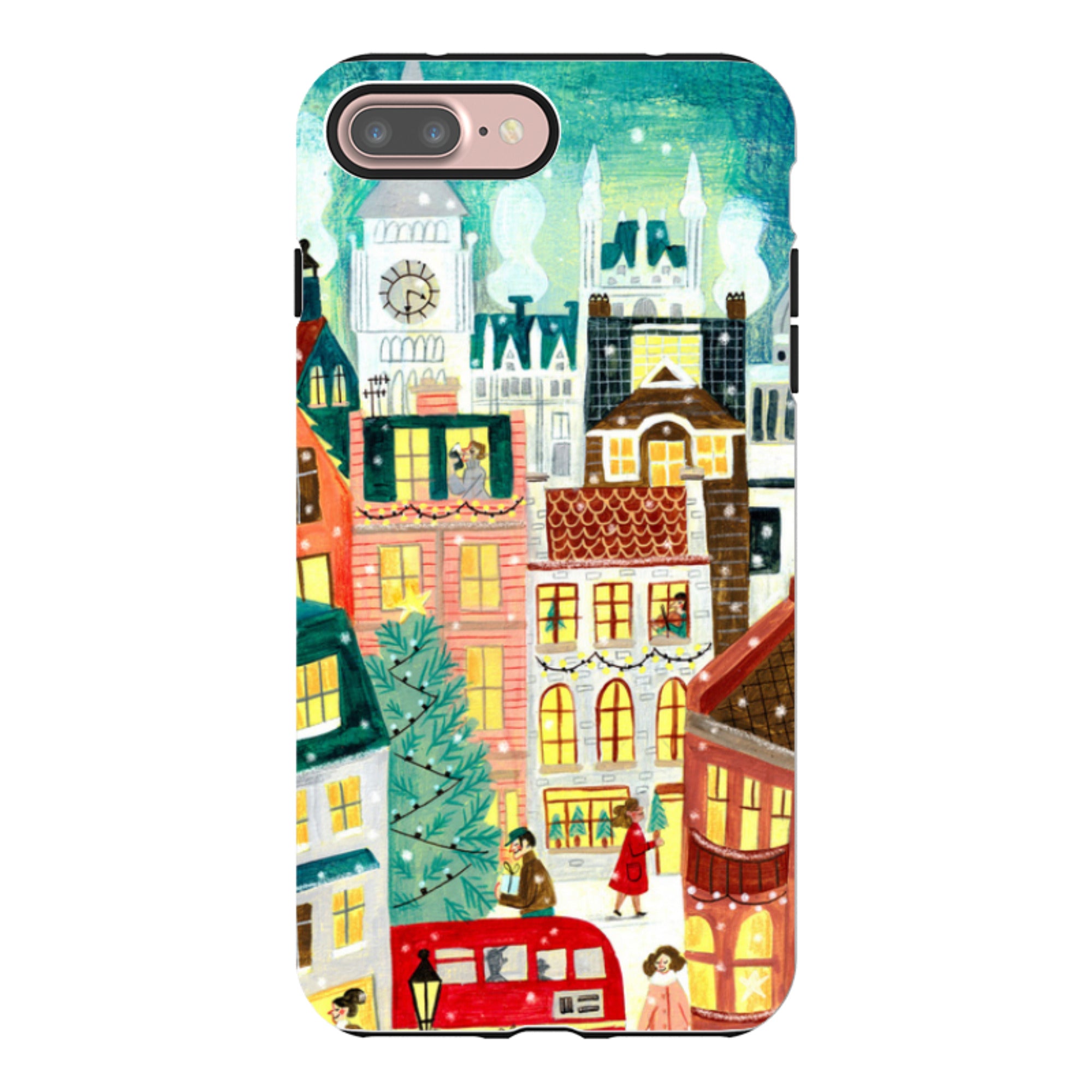 iPhone Tough Case - Xmas In London By Caroline Bonne Muller
