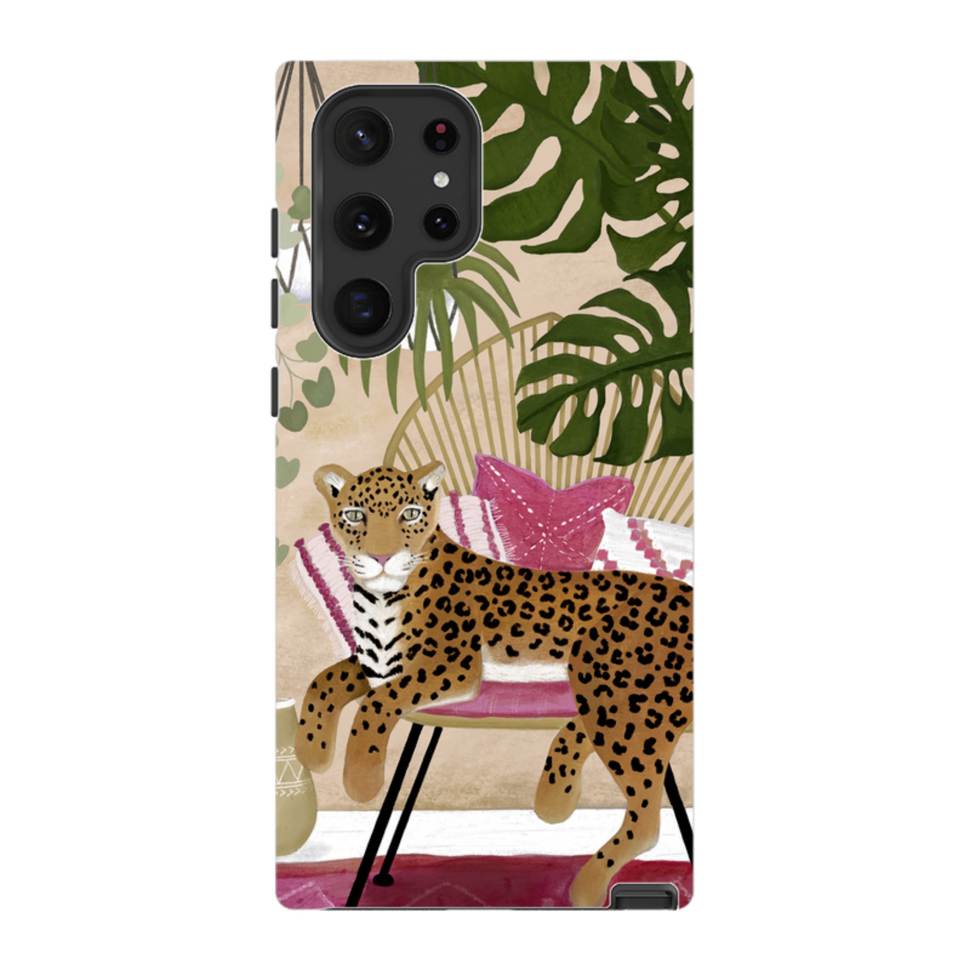Samsung Tough Case - Boho Leopard Cream By Bex Parkin