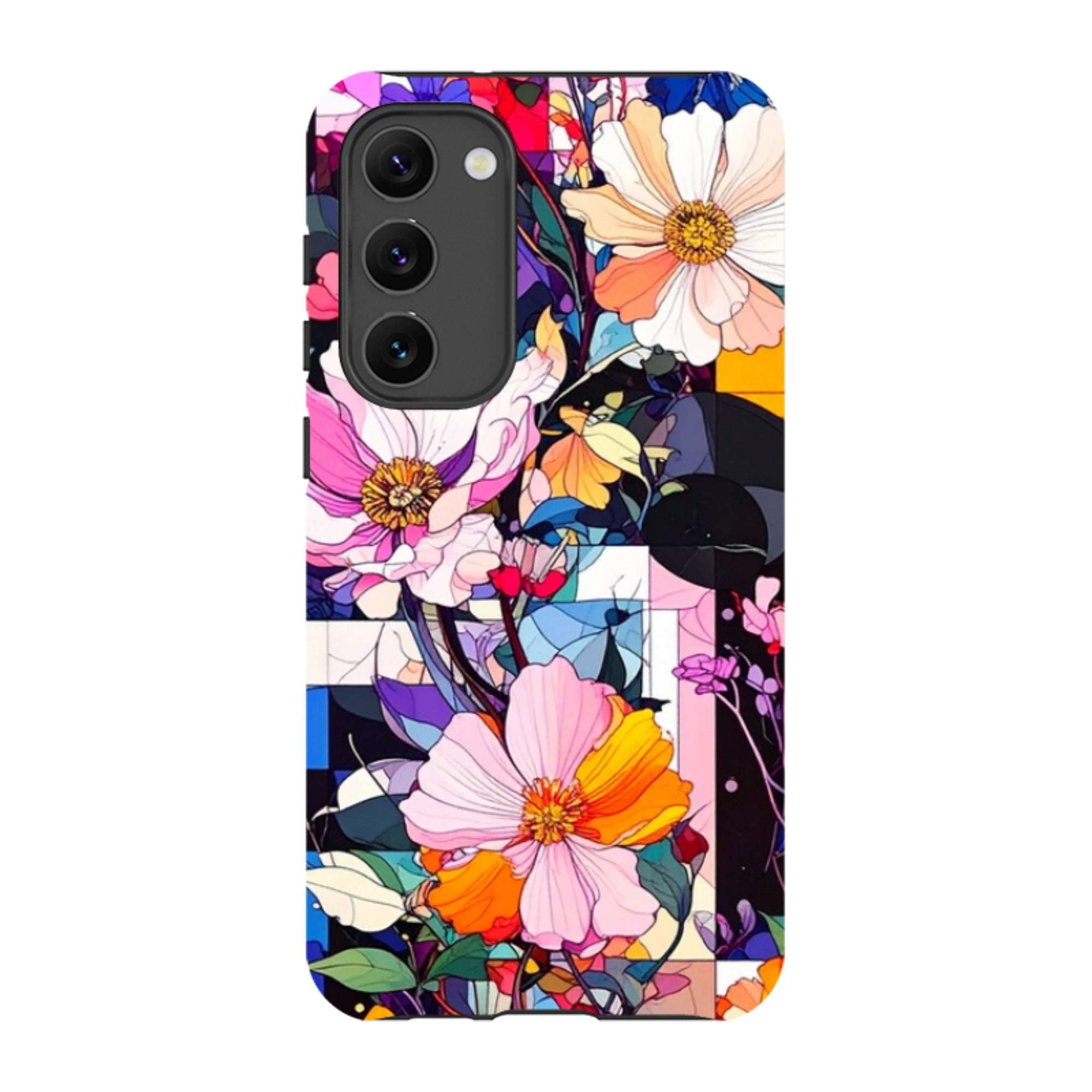 Samsung Tough Case - Block Floral