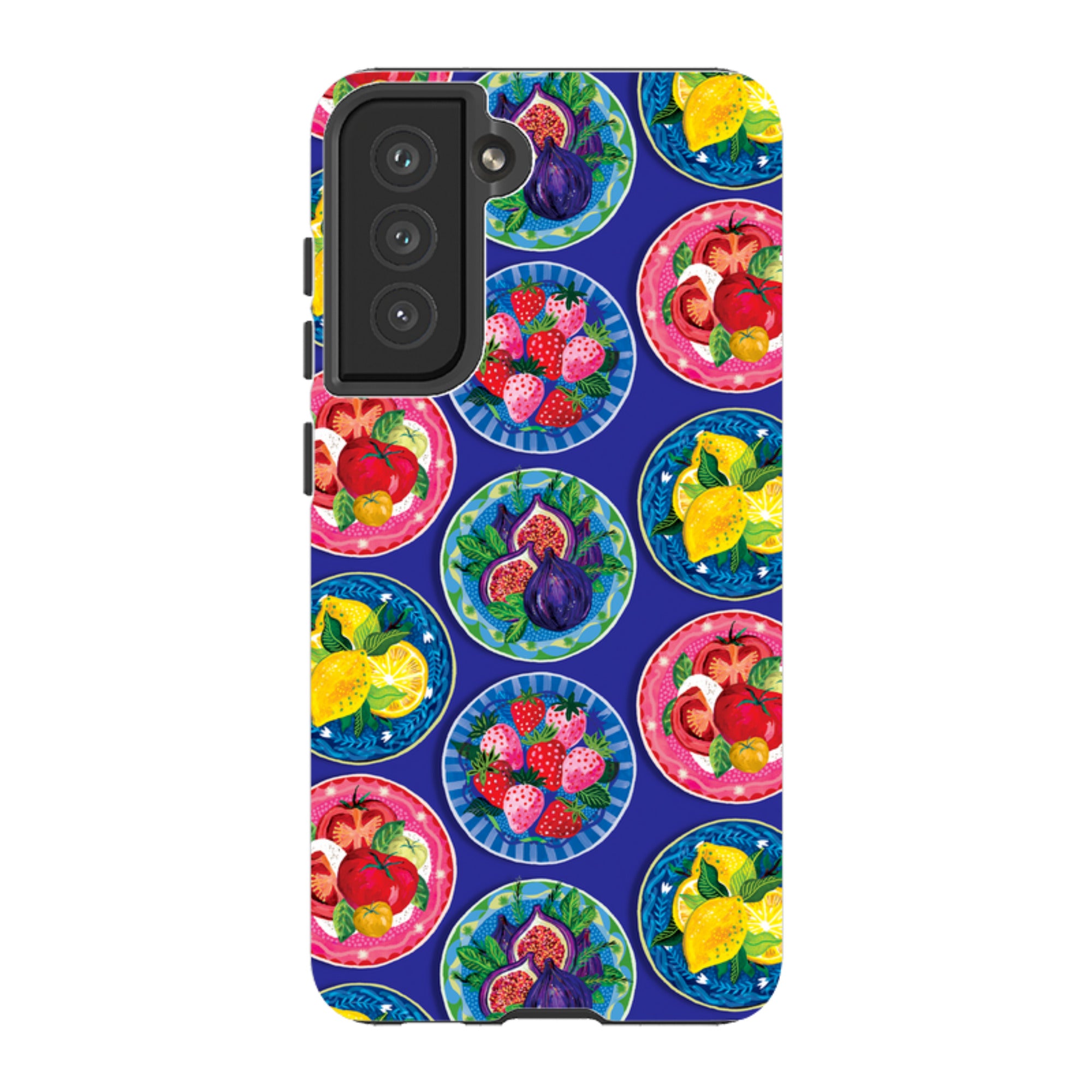 Samsung Tough  Case - Summer Plates Blue By Emma Frances Grant
