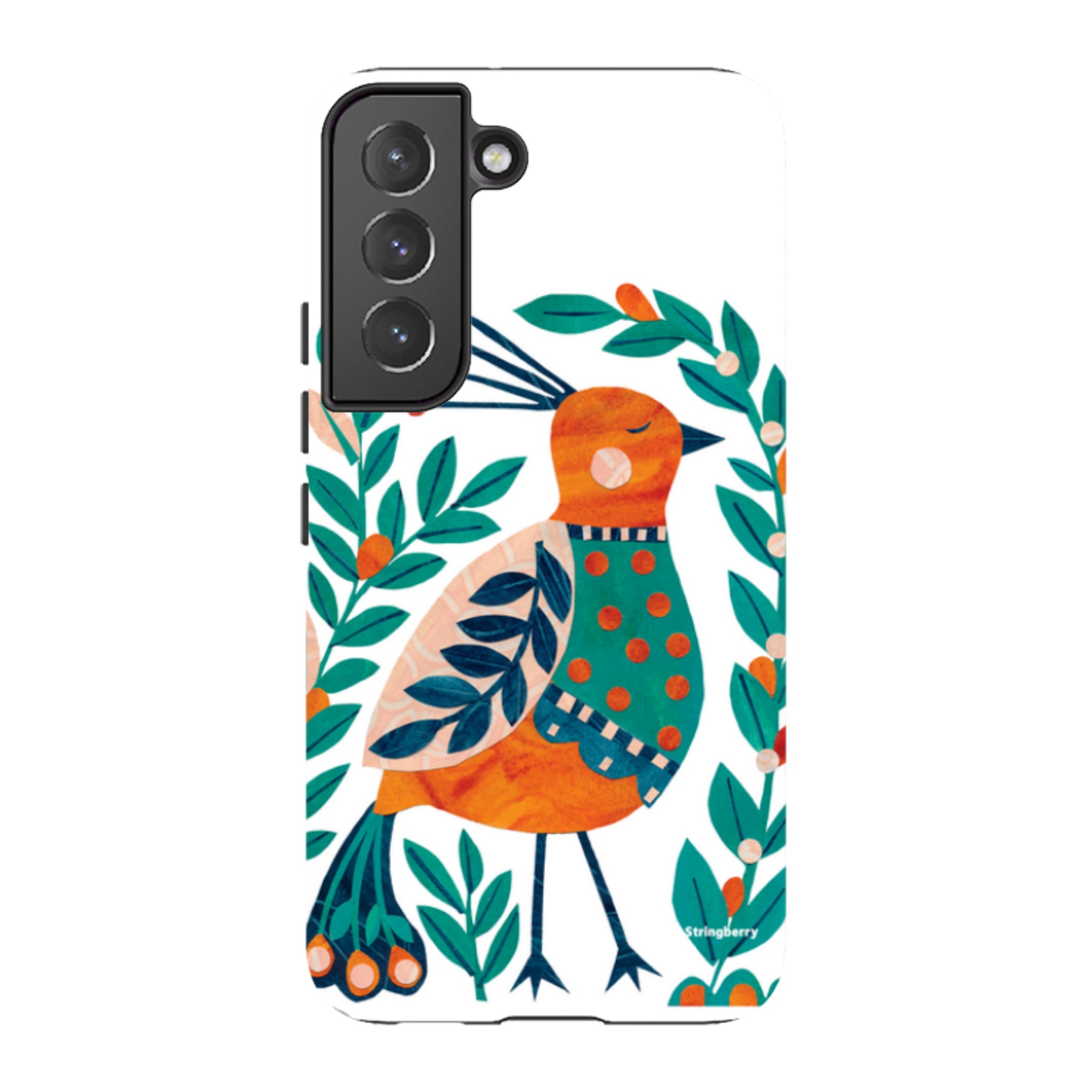 Samsung Tough Case - Folk Peacock By Tracey English