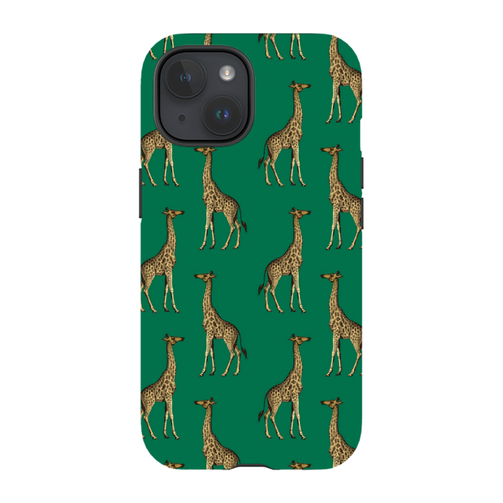 iPhone MagSafe Tough Case - Giraffe On Green