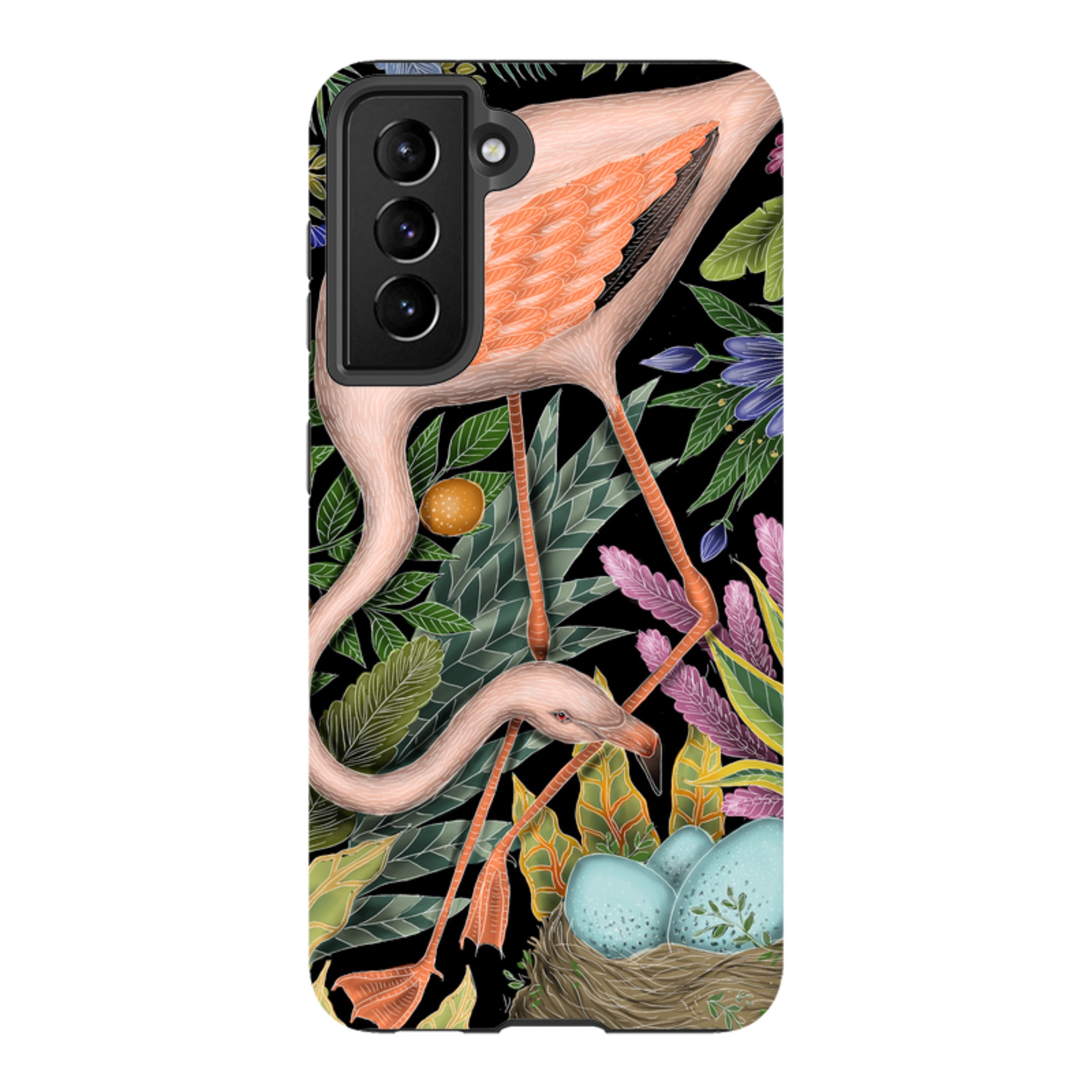 Samsung Tough Case - Flamingo By Catherine Rowe
